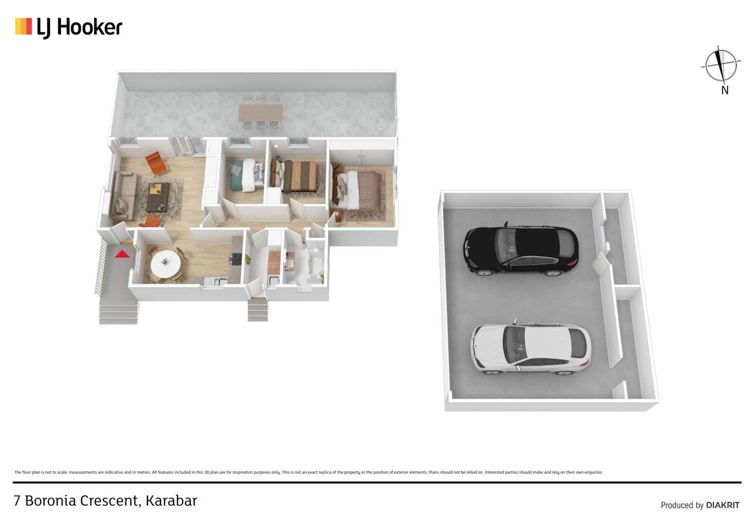 Floorplan of Homely house listing, 7 Boronia Crescent, Karabar NSW 2620