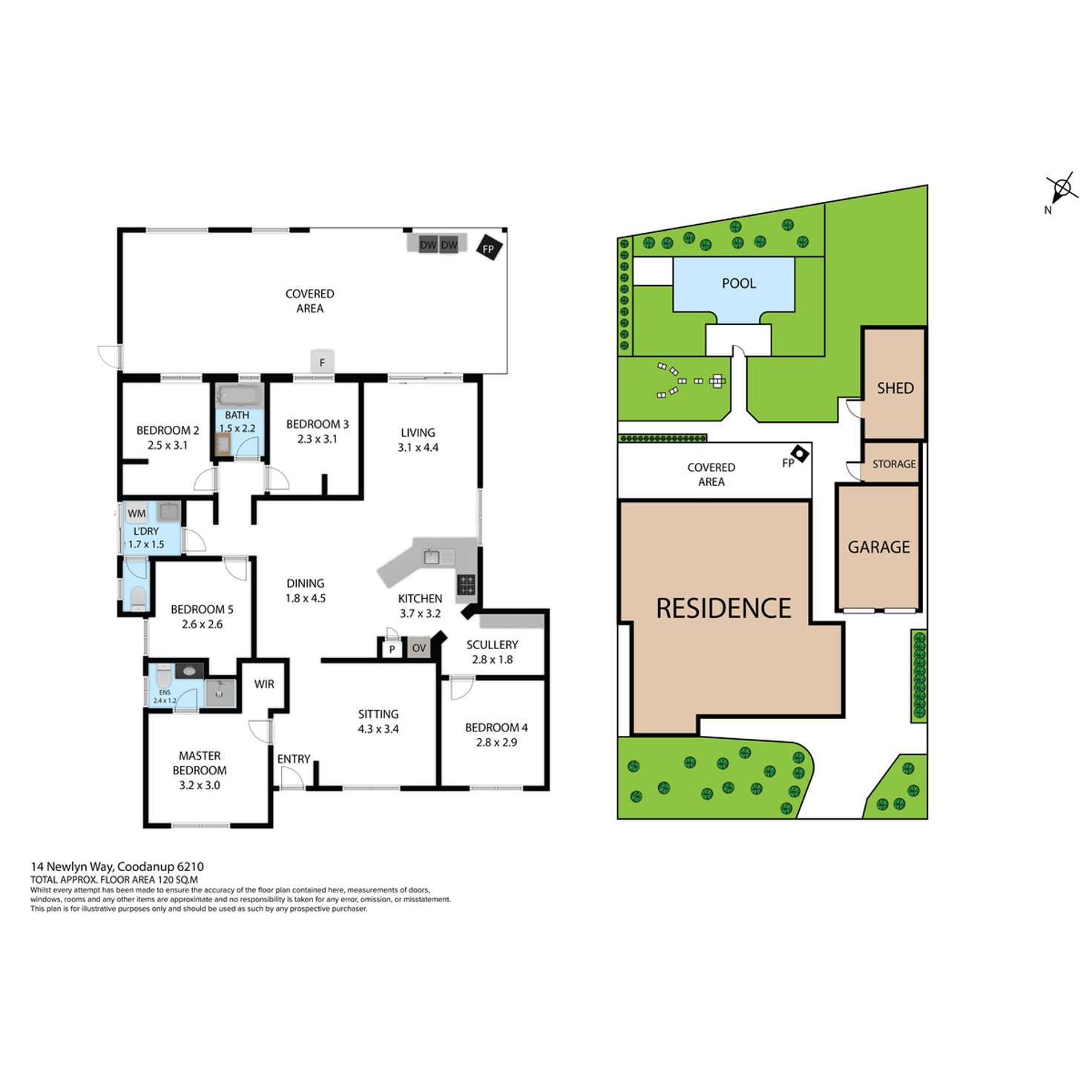Floorplan of Homely house listing, 14 Newlyn Way, Coodanup WA 6210