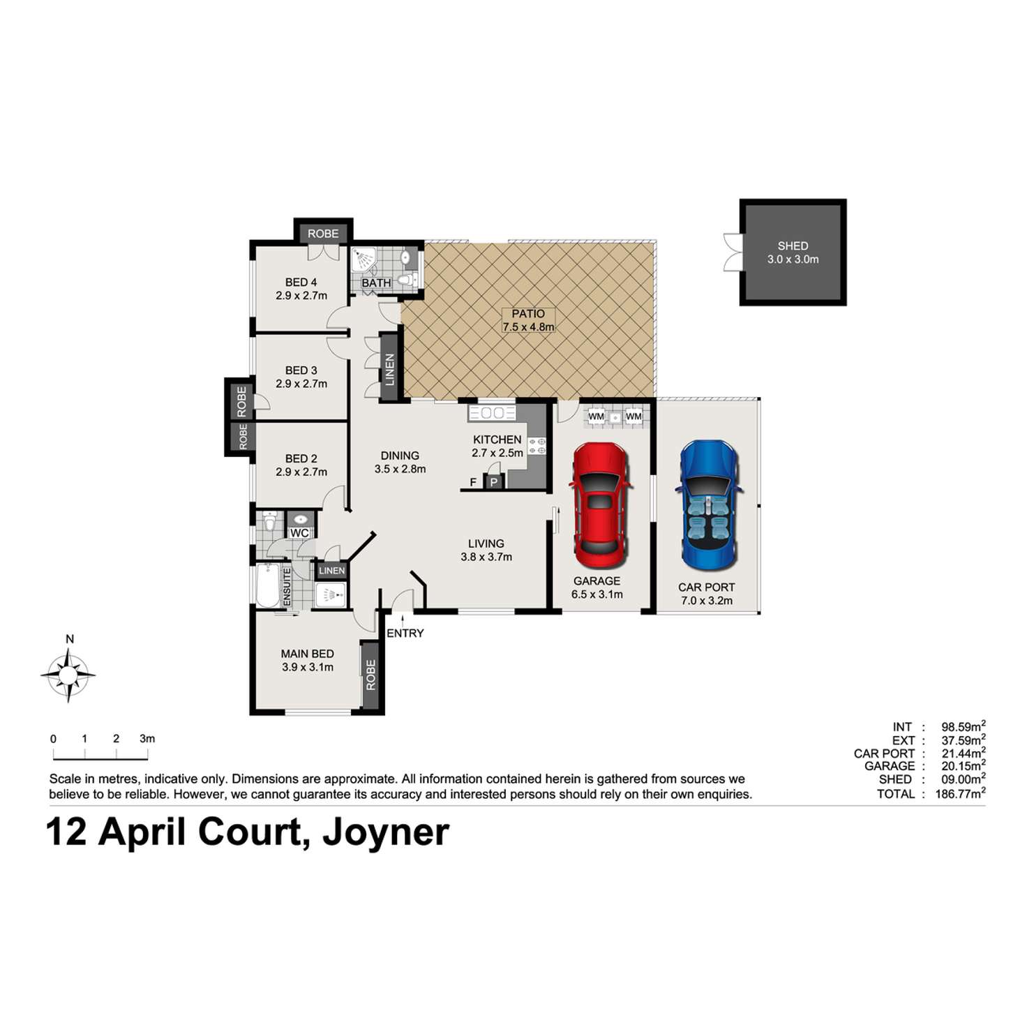Floorplan of Homely house listing, 12 April Court, Joyner QLD 4500