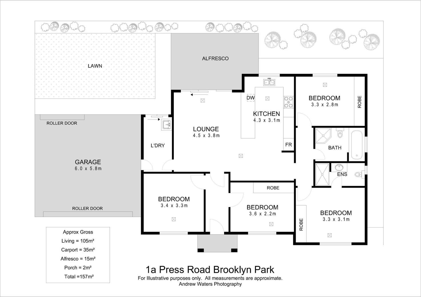 Floorplan of Homely house listing, 1a Press Road, Brooklyn Park SA 5032