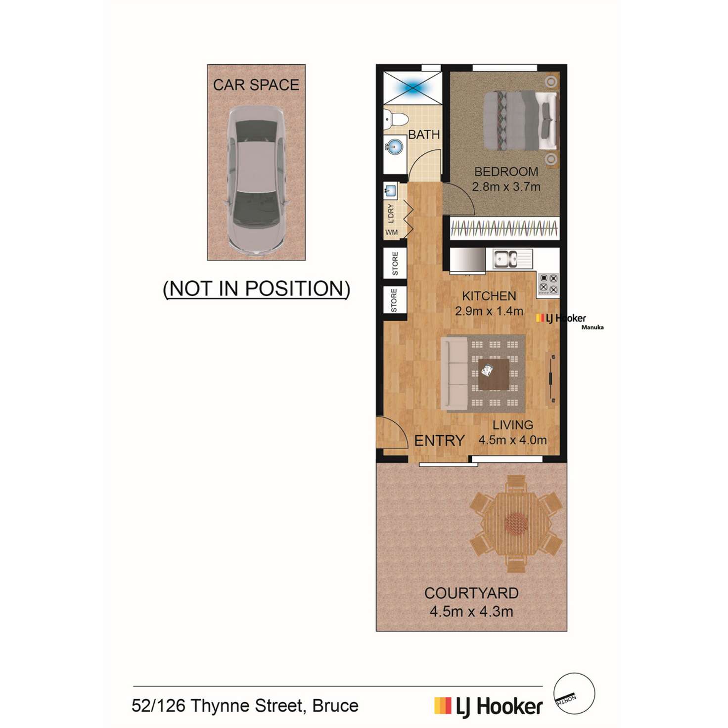Floorplan of Homely apartment listing, 52/126 Thynne Street, Bruce ACT 2617