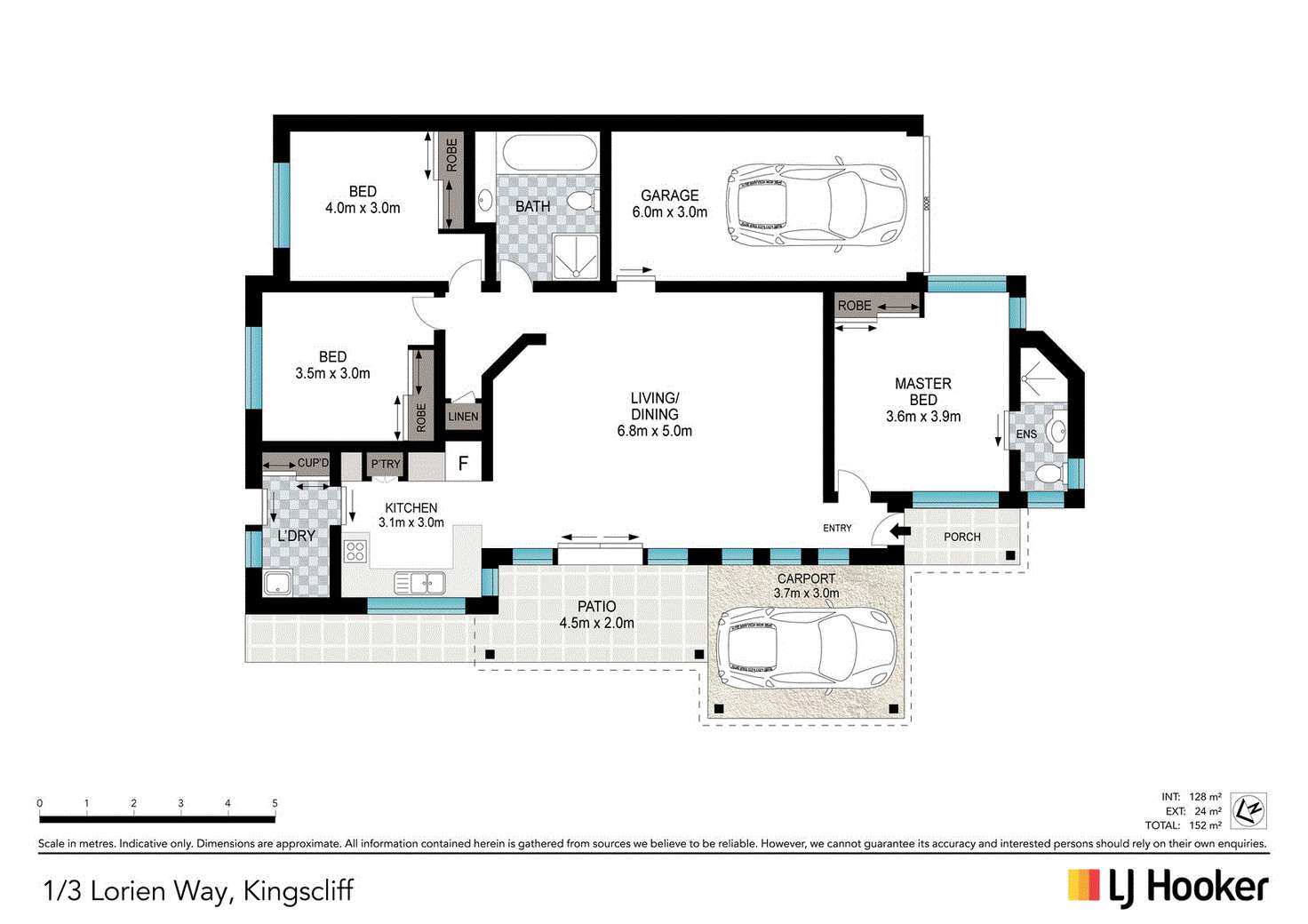 Floorplan of Homely villa listing, 1/3 Lorien Way, Kingscliff NSW 2487