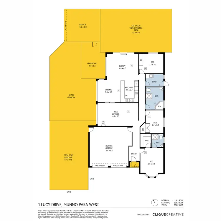 Floorplan of Homely house listing, 1 Lucy Drive, Munno Para West SA 5115