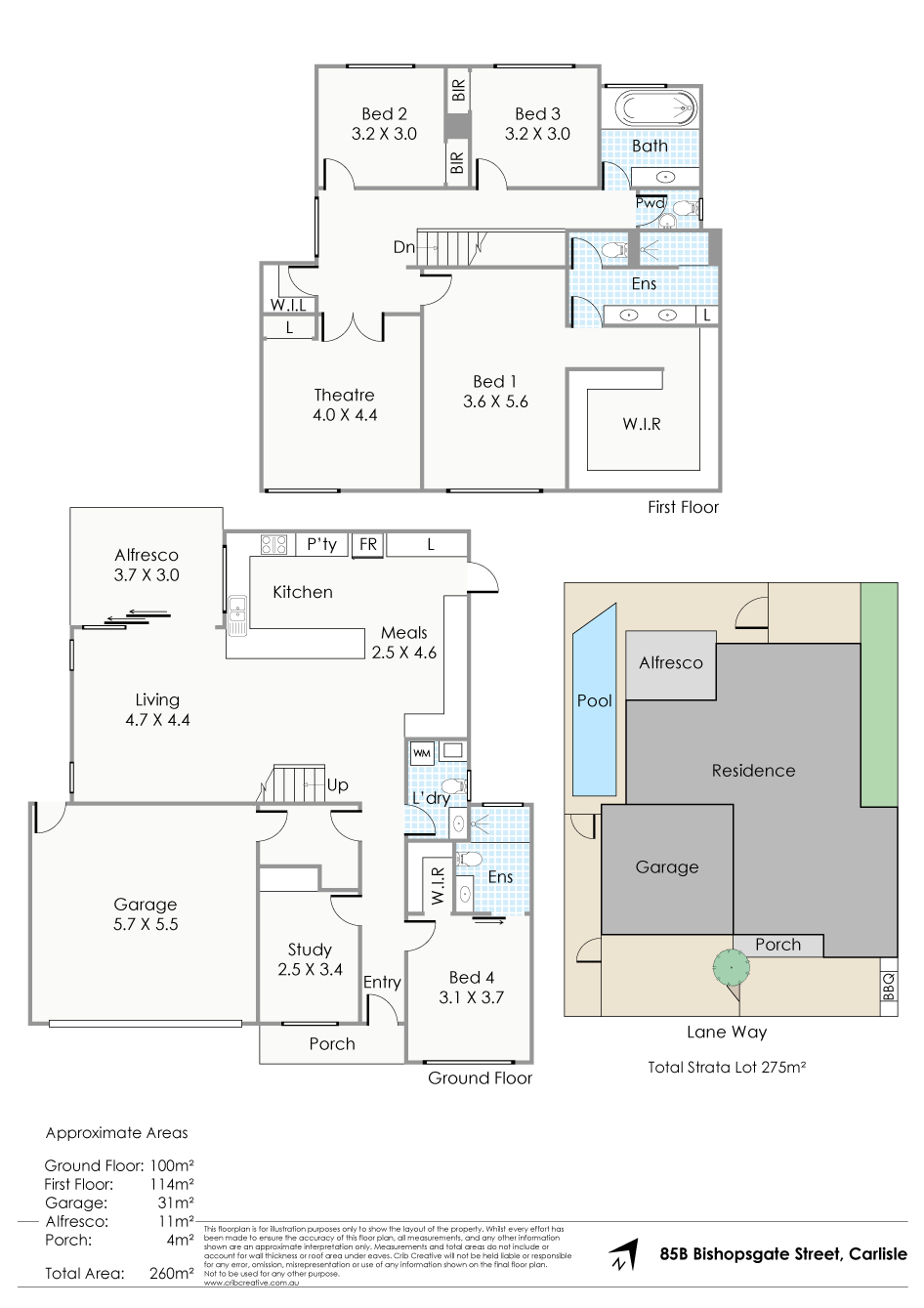 Floorplan of Homely house listing, 85B Bishopsgate Street, Carlisle WA 6101