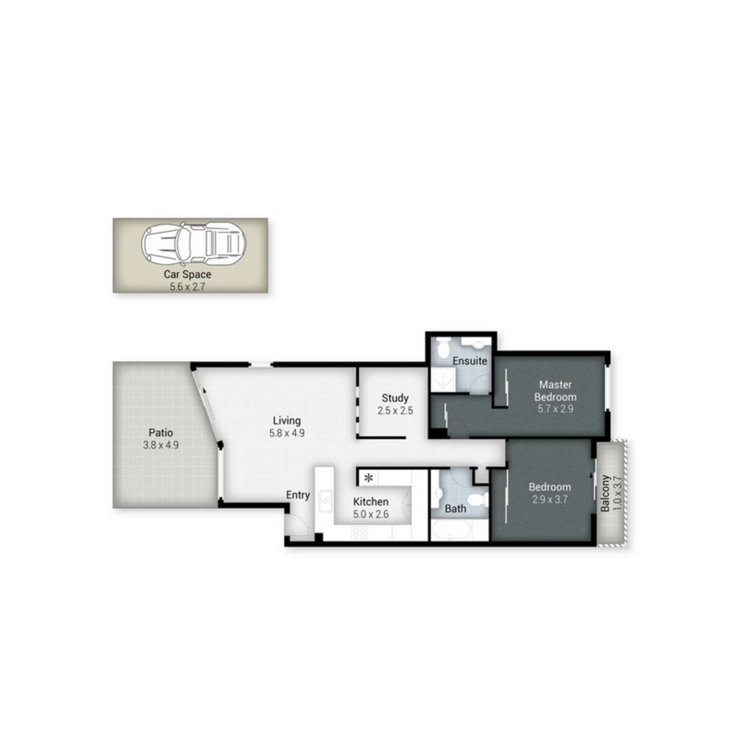 Floorplan of Homely apartment listing, 11/13-23 Bright Avenue, Labrador QLD 4215