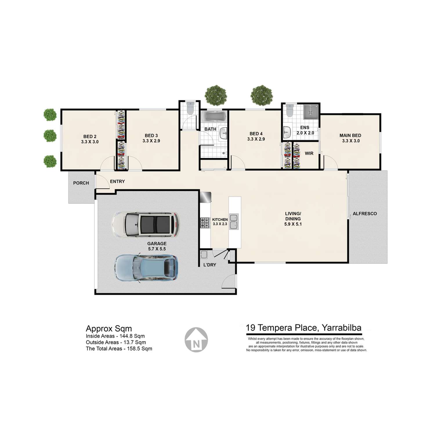 Floorplan of Homely house listing, 19 Tempera Place, Yarrabilba QLD 4207