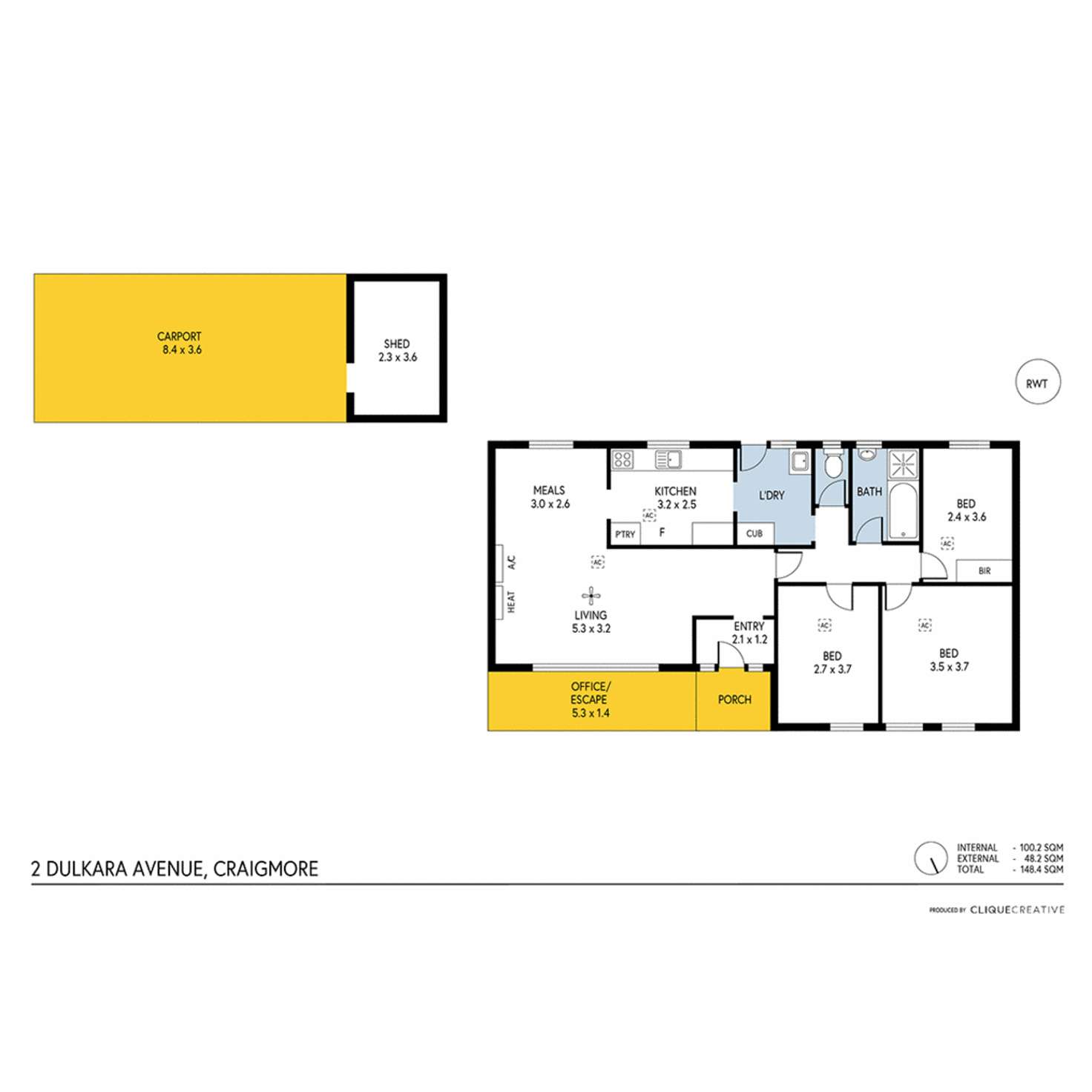 Floorplan of Homely house listing, 2 Dulkara Avenue, Craigmore SA 5114