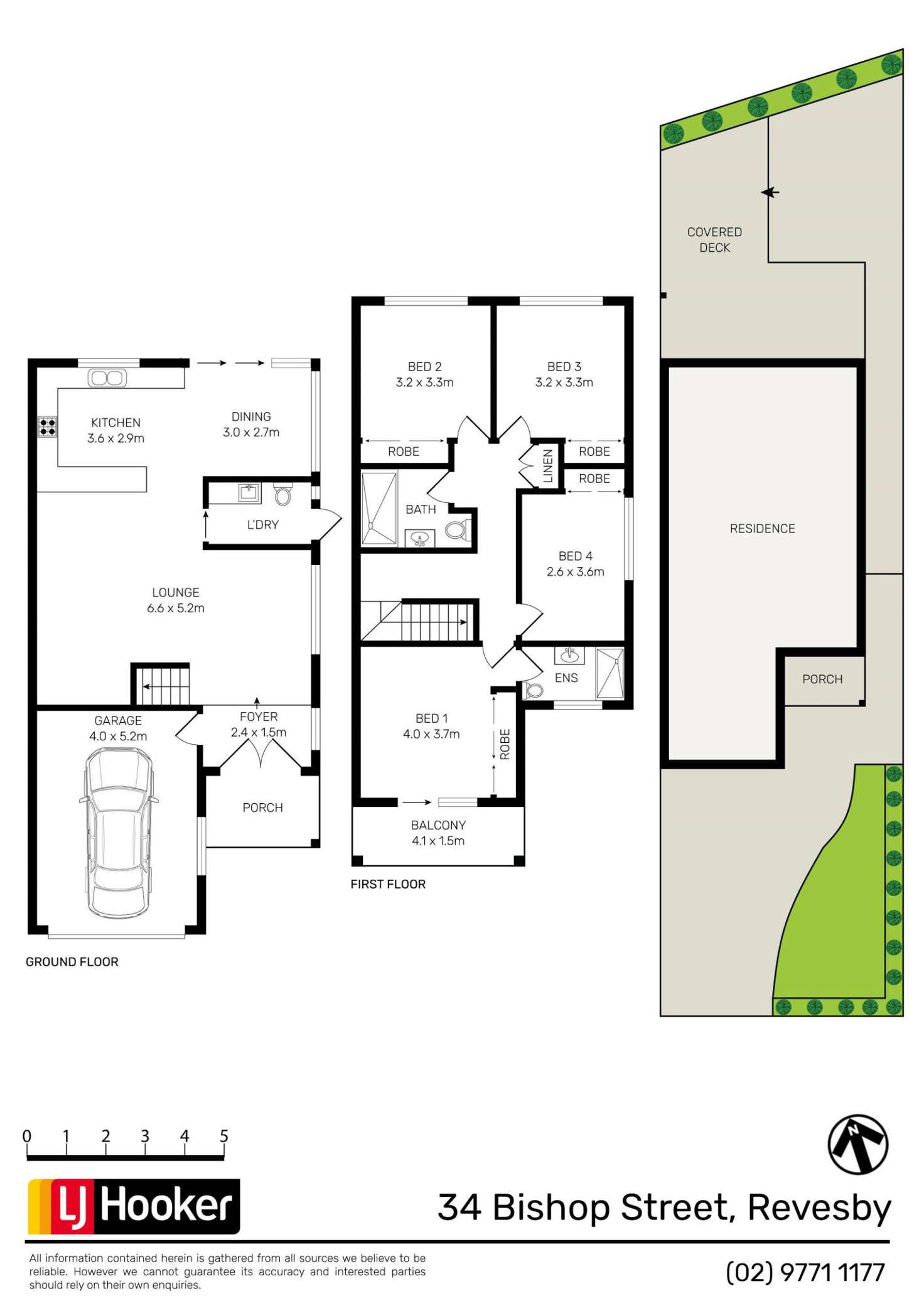 Floorplan of Homely semiDetached listing, 34 Bishop Street, Revesby NSW 2212