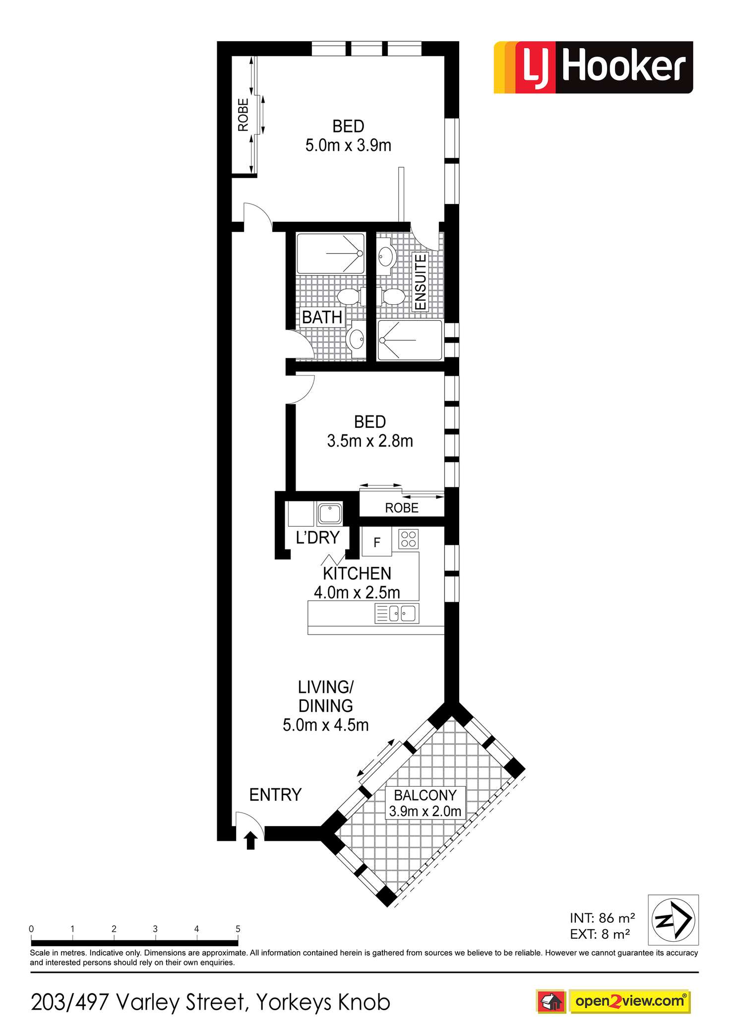Floorplan of Homely apartment listing, 203/497 Varley Street, Yorkeys Knob QLD 4878