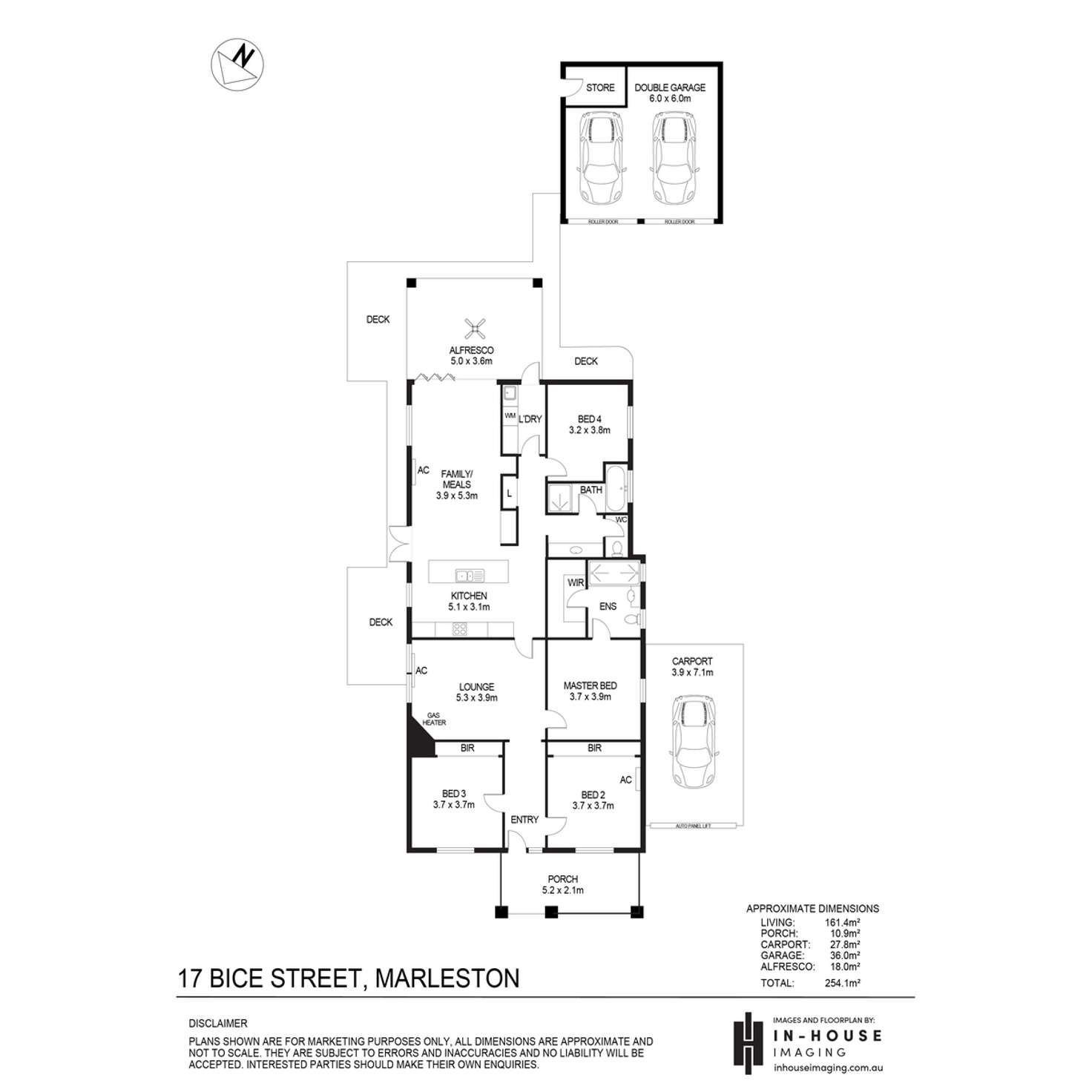 Floorplan of Homely house listing, 17 Bice Street, Marleston SA 5033