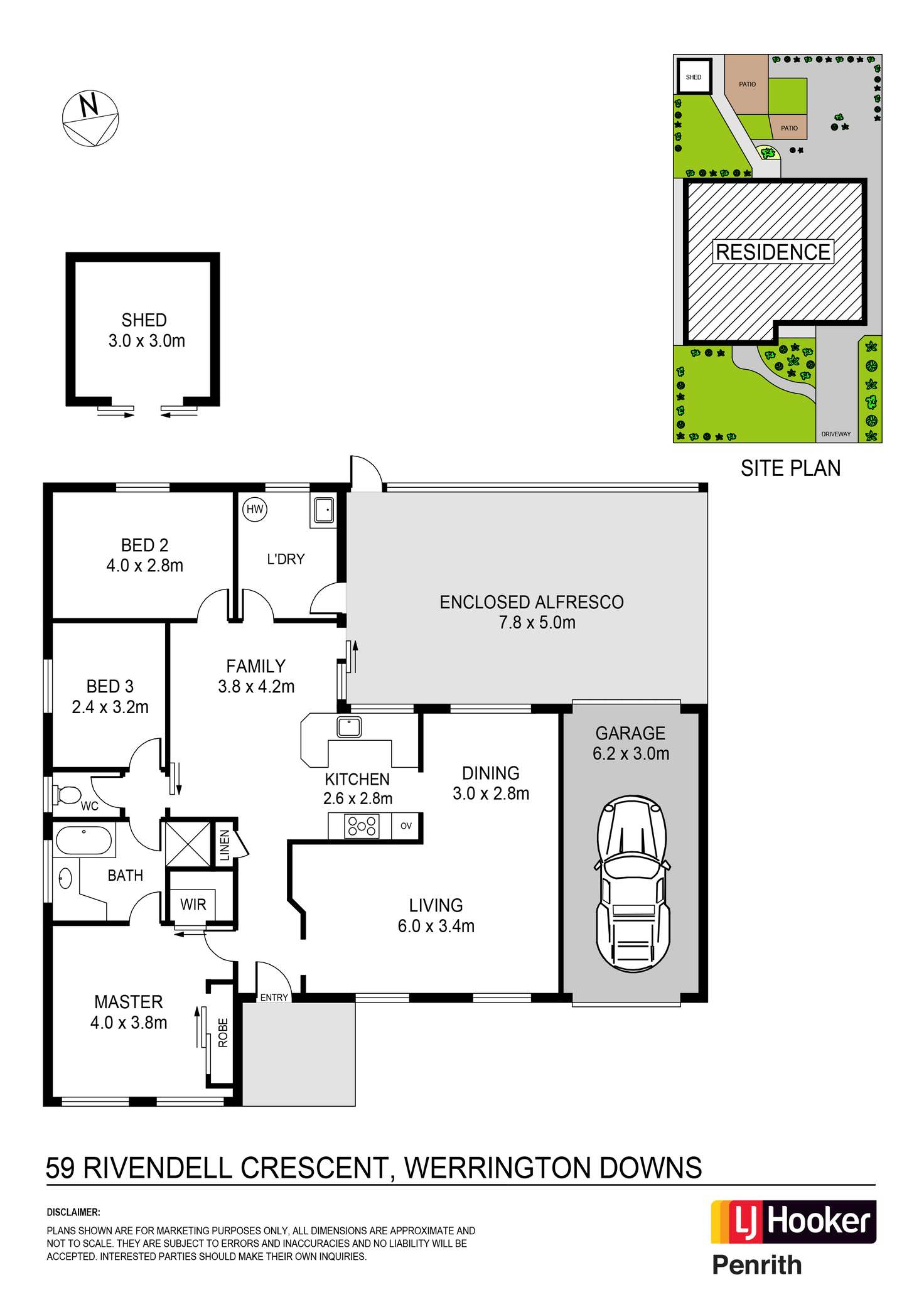 Floorplan of Homely house listing, 59 Rivendell Crescent, Werrington Downs NSW 2747