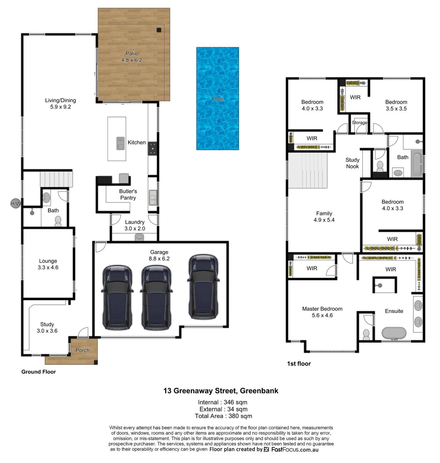 Floorplan of Homely house listing, 13 Greenaway Street, Greenbank QLD 4124