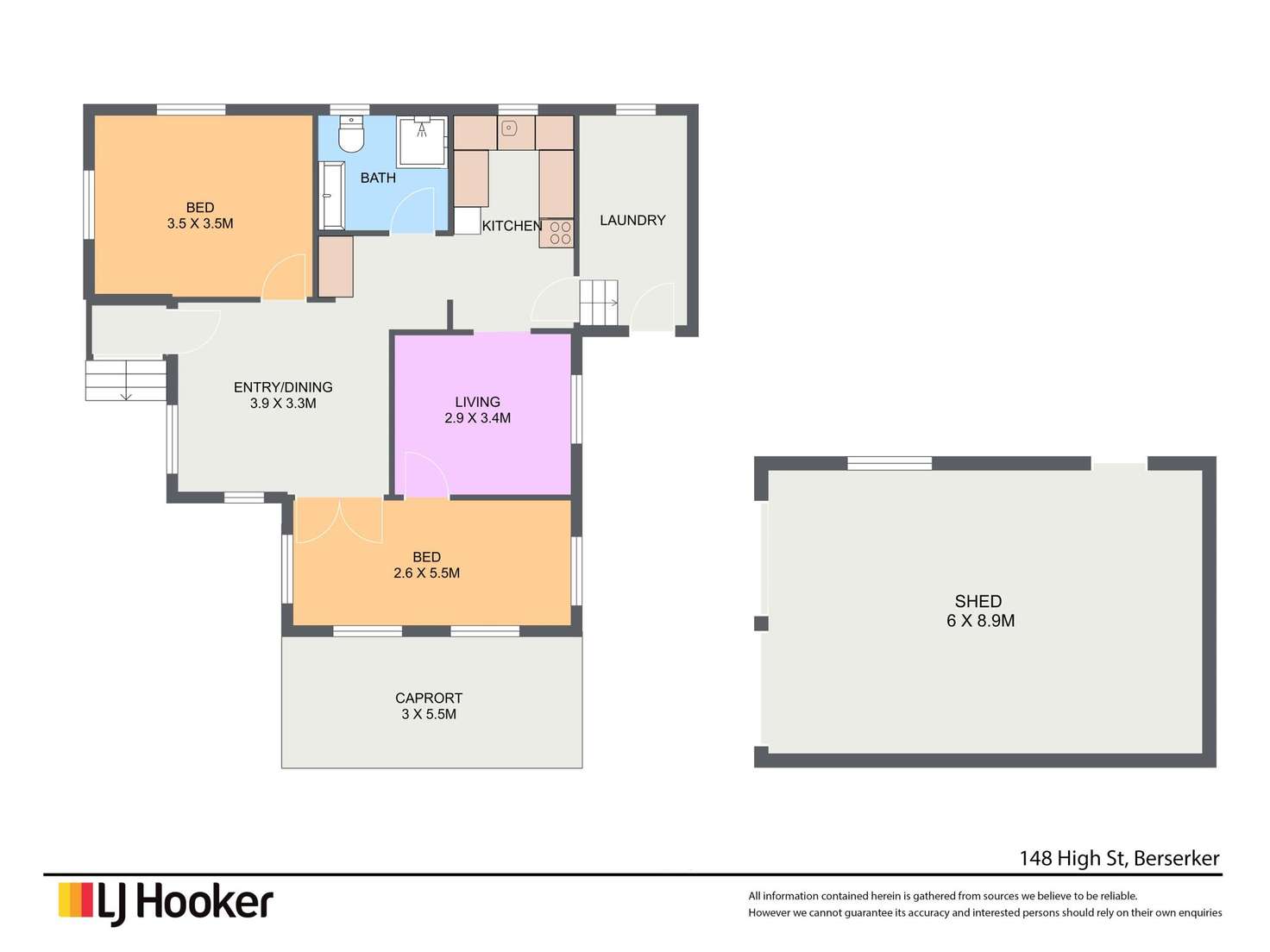 Floorplan of Homely house listing, 148 High Street, Berserker QLD 4701