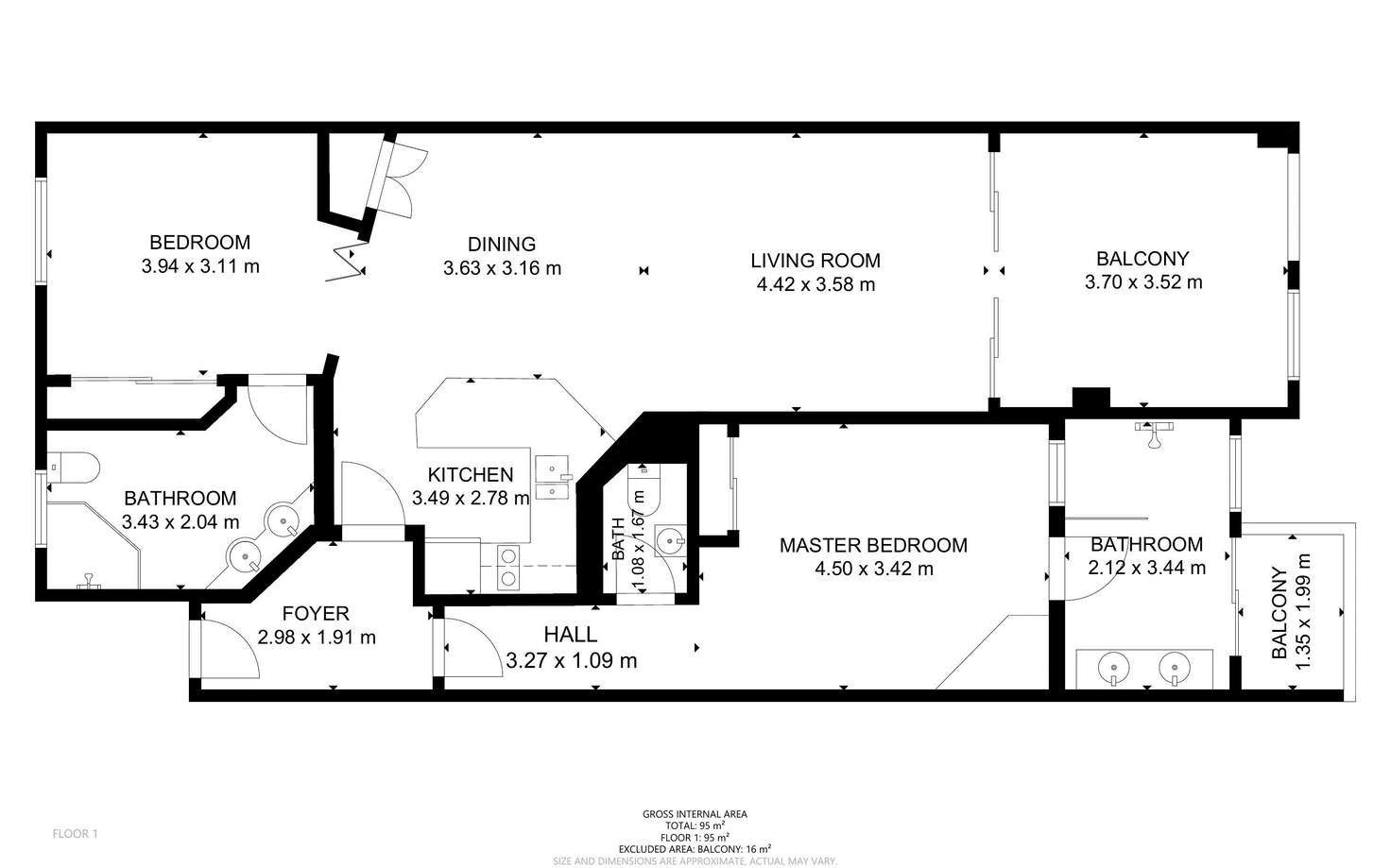 Floorplan of Homely apartment listing, 304/139 Williams Esplanade, Palm Cove QLD 4879