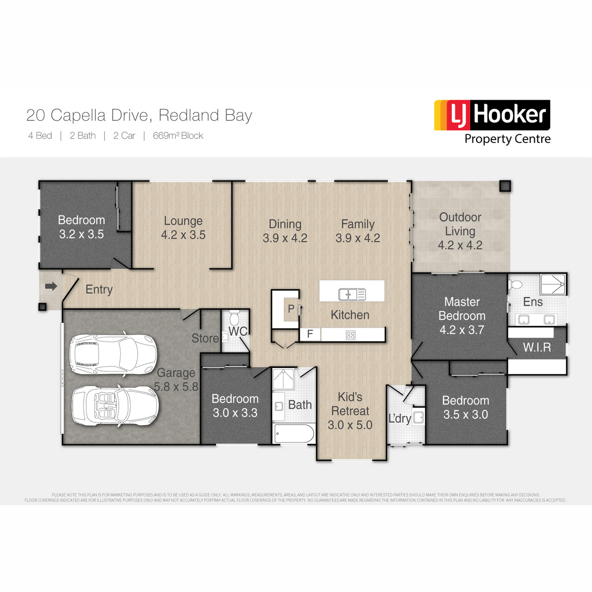 Floorplan of Homely house listing, 20 Capella Drive, Redland Bay QLD 4165