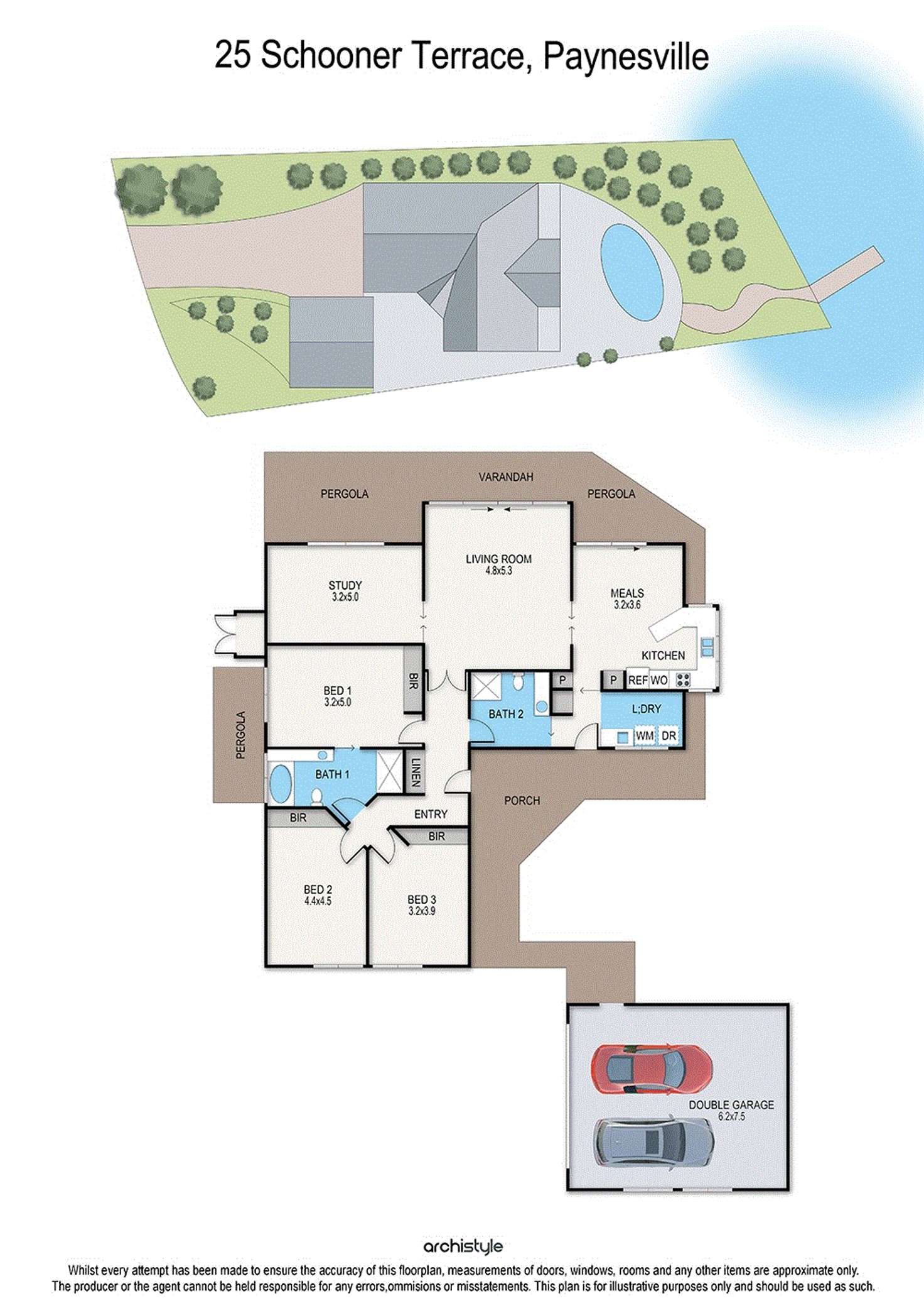 Floorplan of Homely house listing, 25 Schooner Terrace, Paynesville VIC 3880