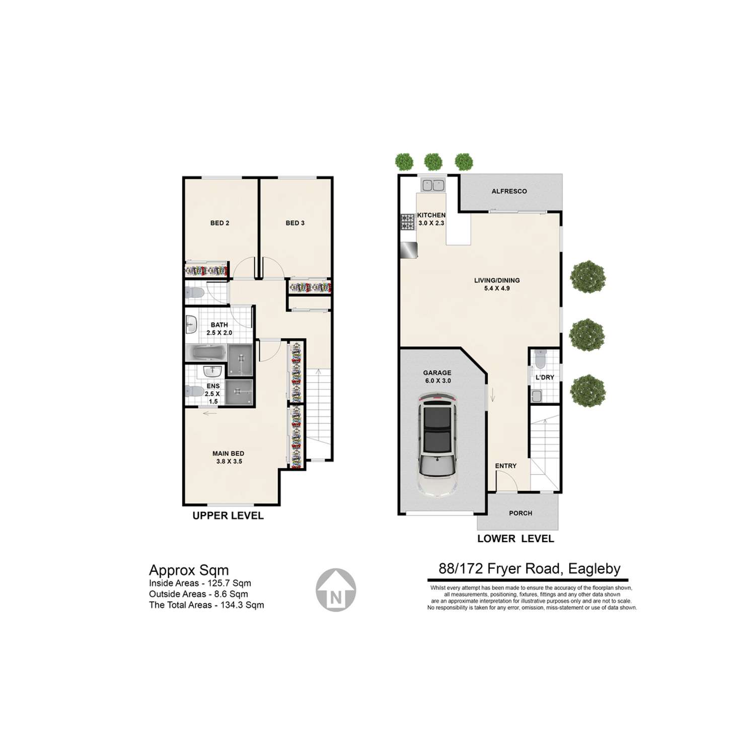 Floorplan of Homely townhouse listing, 88/172 Fryar Road, Eagleby QLD 4207