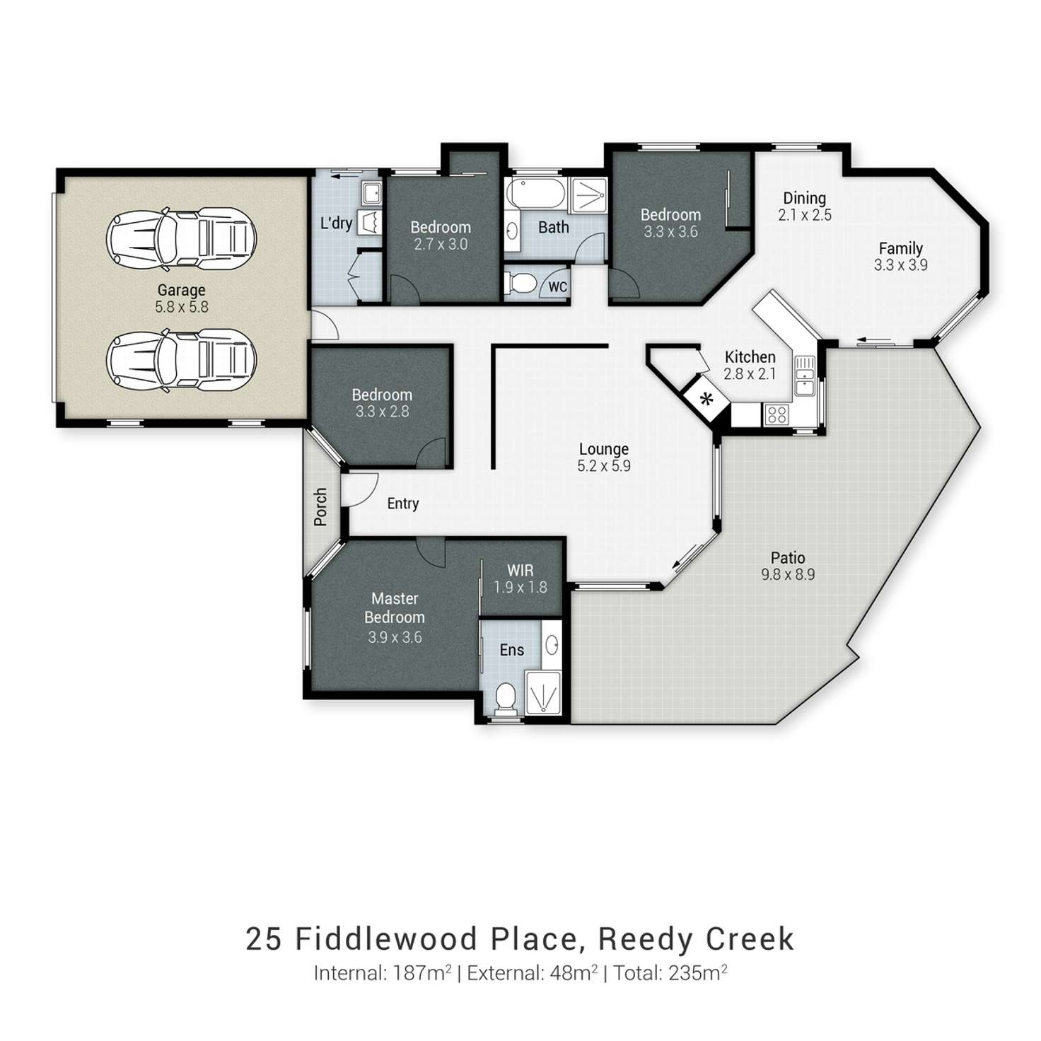 Floorplan of Homely house listing, 25 Fiddlewood Place, Reedy Creek QLD 4227