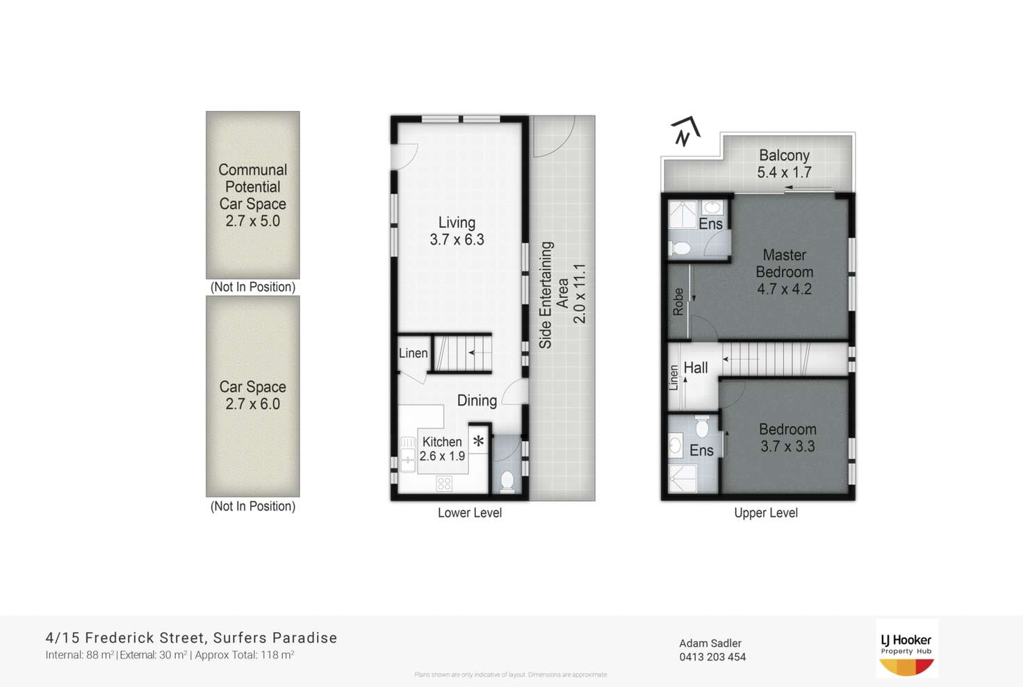 Floorplan of Homely townhouse listing, 4/15 Frederick Street, Surfers Paradise QLD 4217