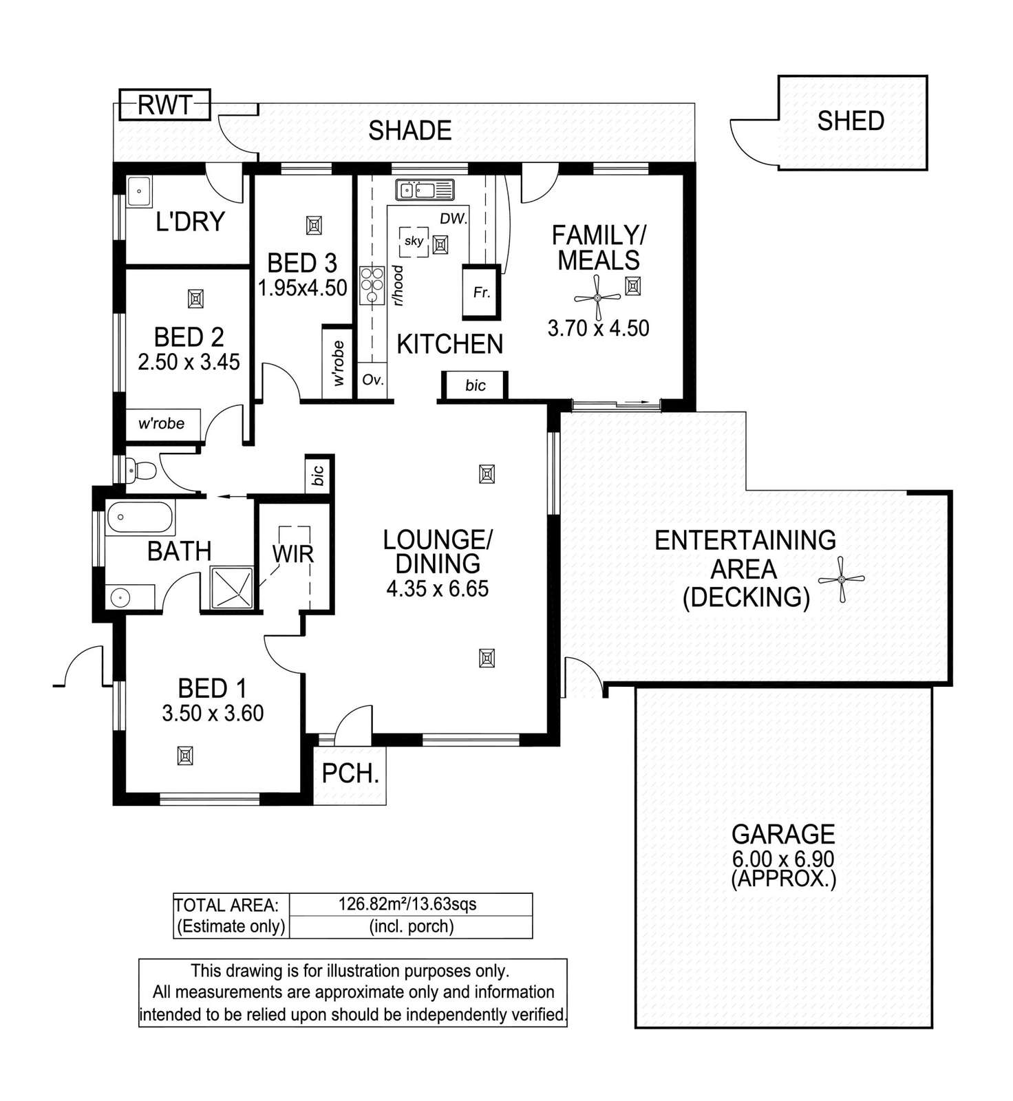 Floorplan of Homely house listing, 50D Kauri Parade, Kingston Park SA 5049