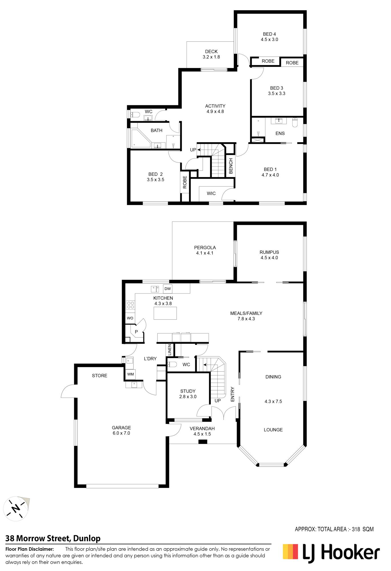 Floorplan of Homely house listing, 38 Morrow Street, Dunlop ACT 2615