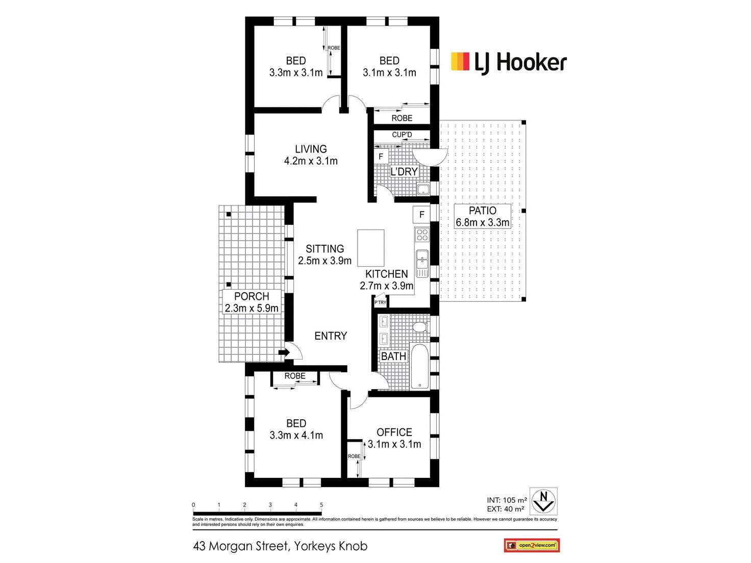 Floorplan of Homely house listing, 43 Morgan Street, Yorkeys Knob QLD 4878