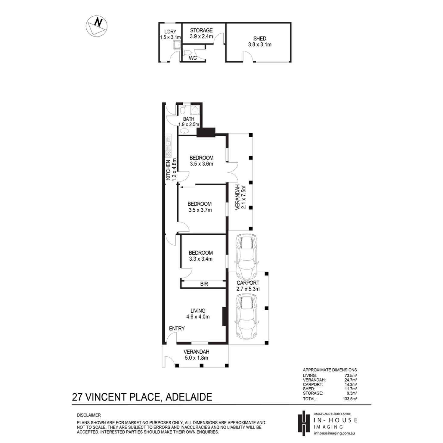Floorplan of Homely house listing, 27 Vincent Place, Adelaide SA 5000