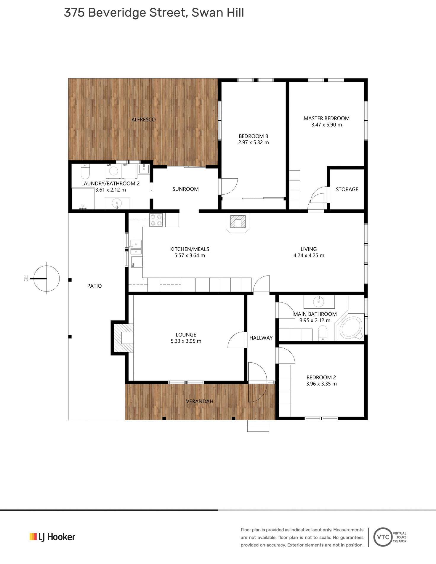 Floorplan of Homely house listing, 375 Beveridge Street, Swan Hill VIC 3585