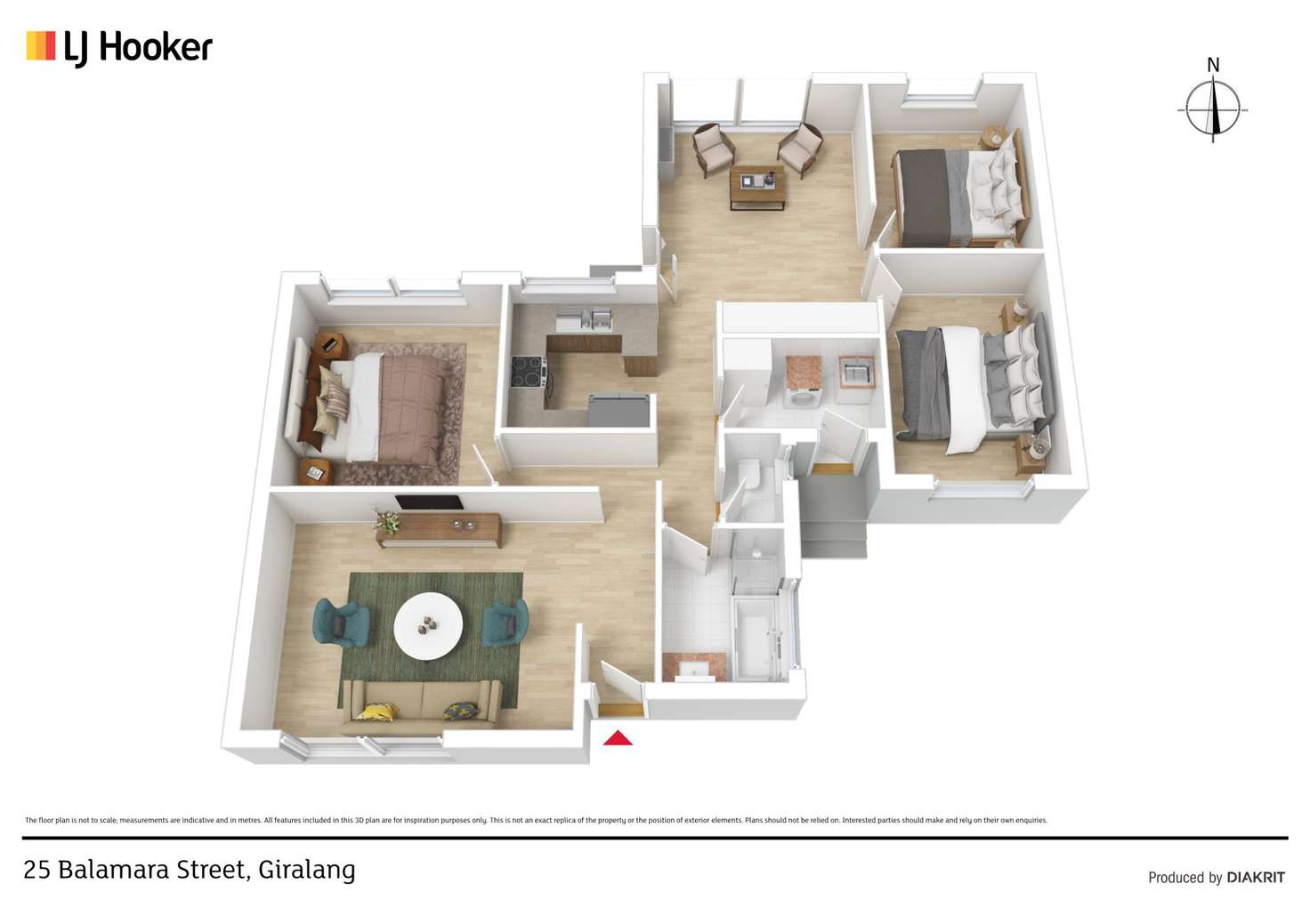 Floorplan of Homely house listing, 25 Balamara Street, Giralang ACT 2617