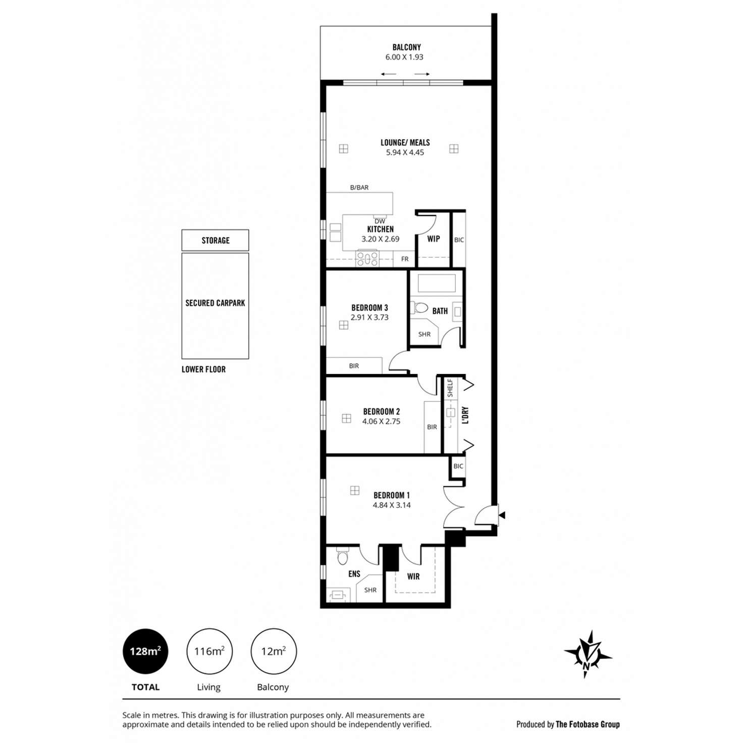 Floorplan of Homely apartment listing, 302/60 Belford Avenue, Prospect SA 5082