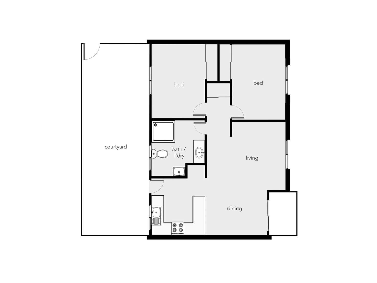 Floorplan of Homely unit listing, 6/116 Collins Avenue, Edge Hill QLD 4870