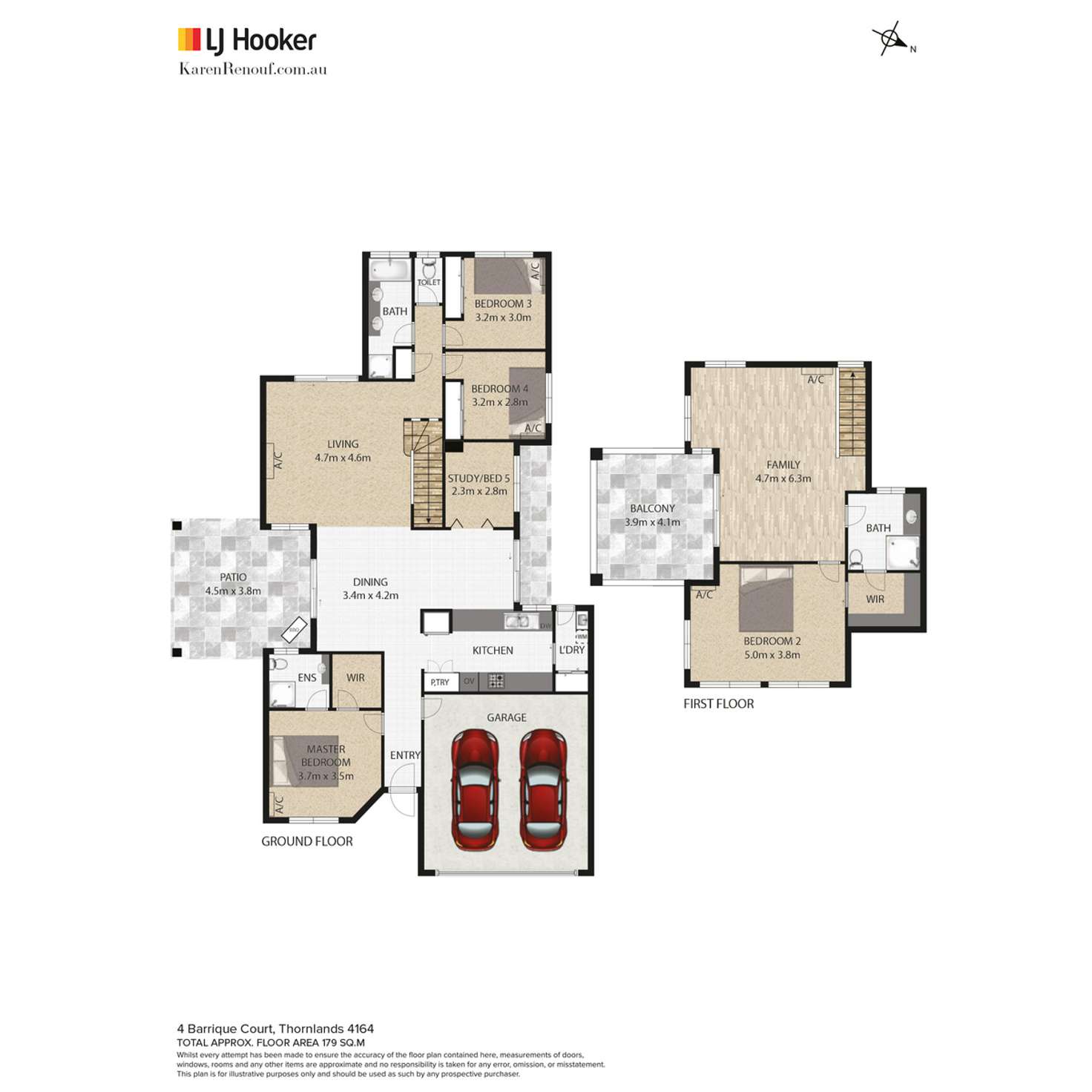 Floorplan of Homely house listing, 4 Barrique Court, Thornlands QLD 4164