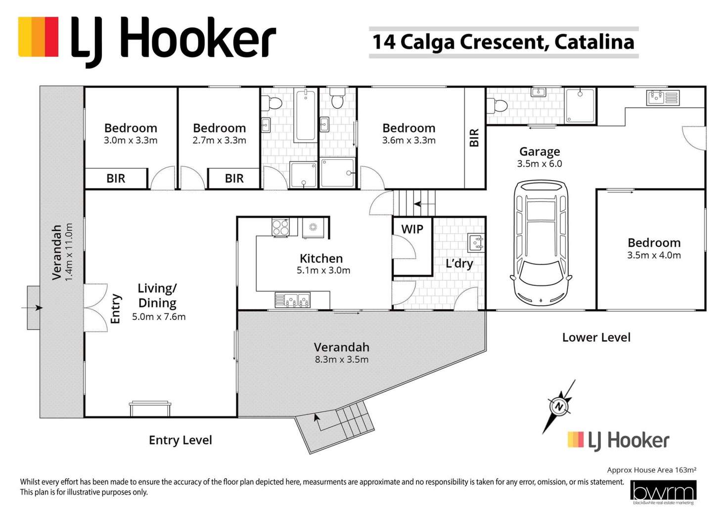 Floorplan of Homely house listing, 14 Calga Crescent, Catalina NSW 2536