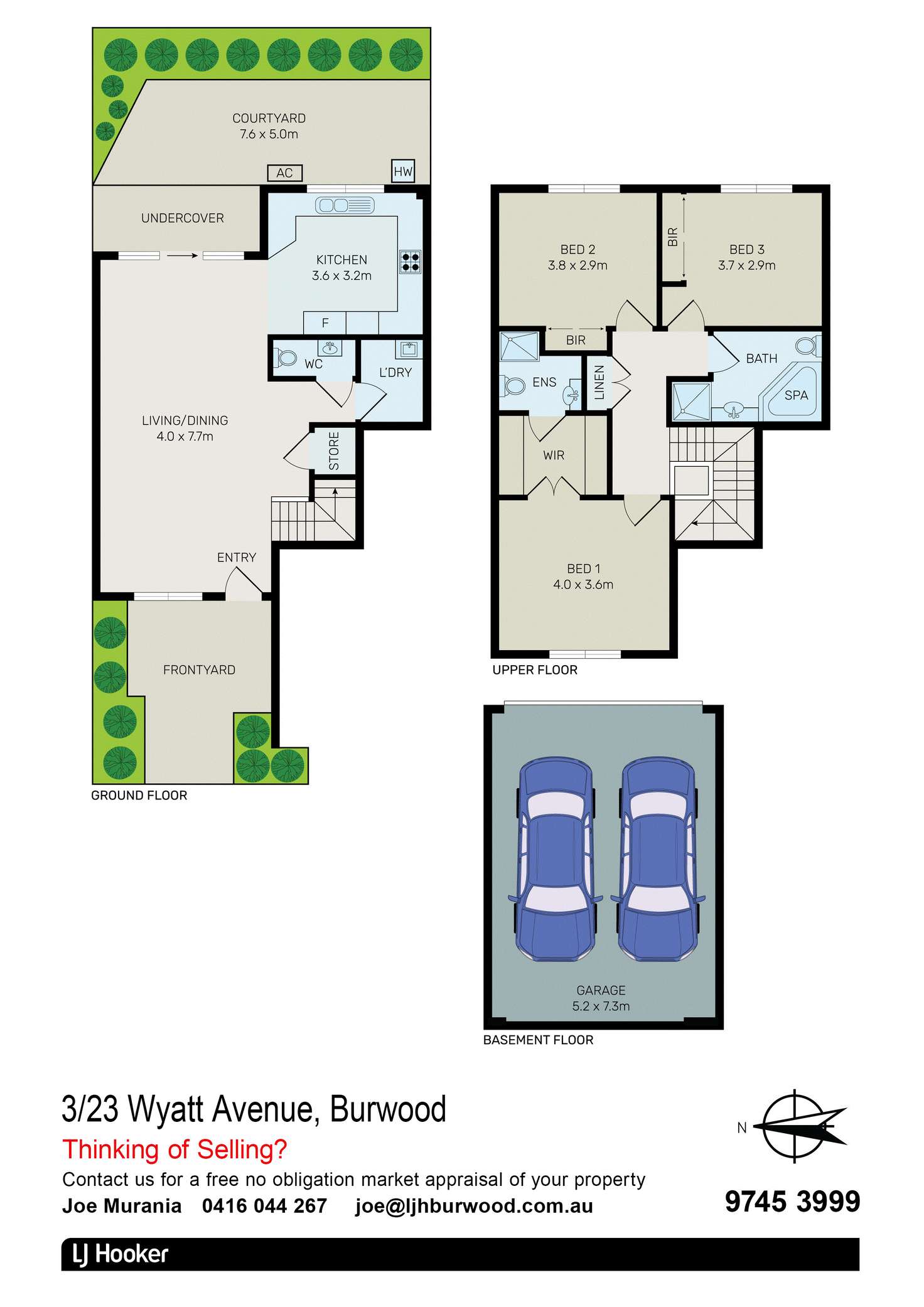 Floorplan of Homely townhouse listing, 3/23 Wyatt Avenue, Burwood NSW 2134