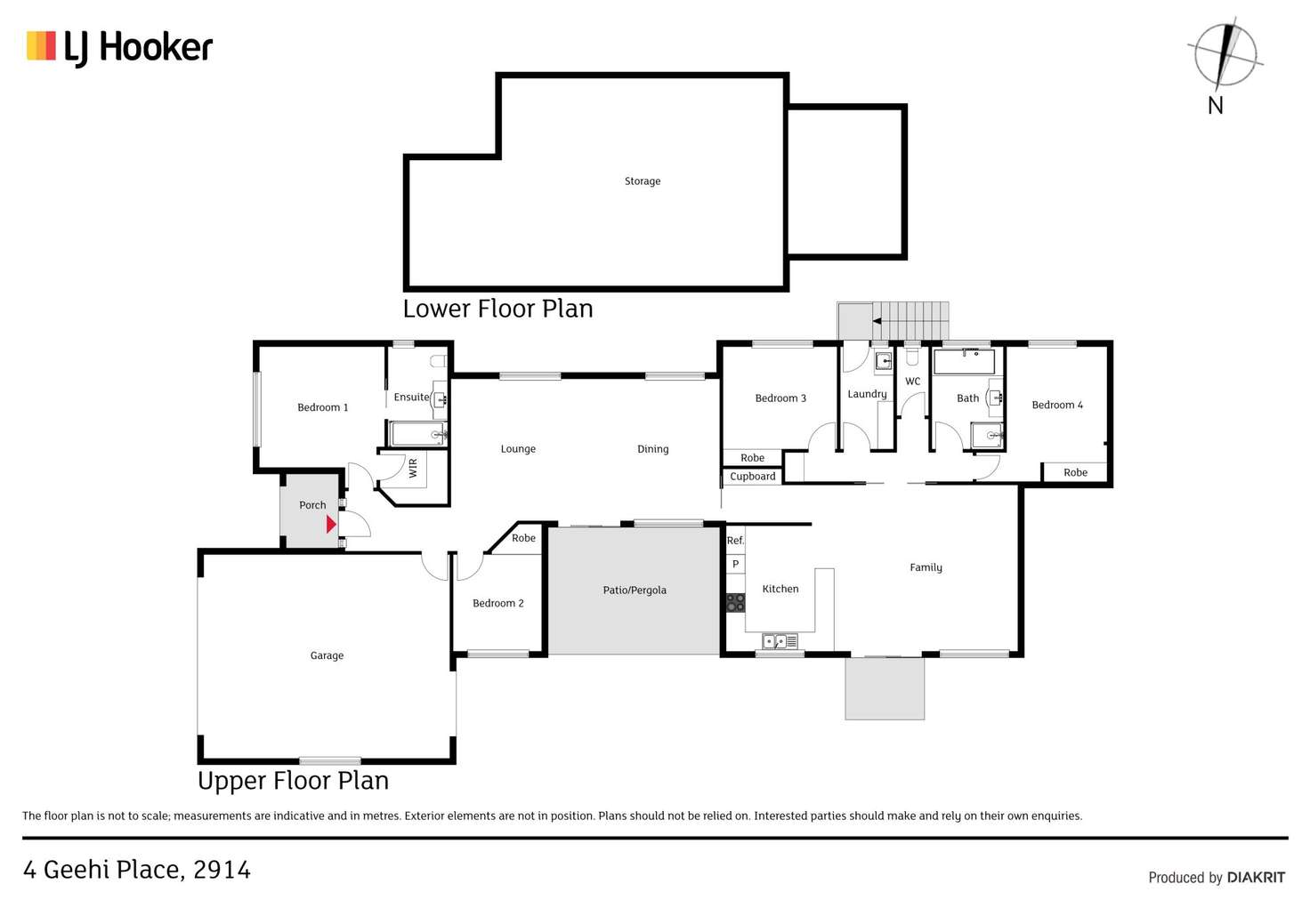 Floorplan of Homely house listing, 4 Geehi Place, Amaroo ACT 2914