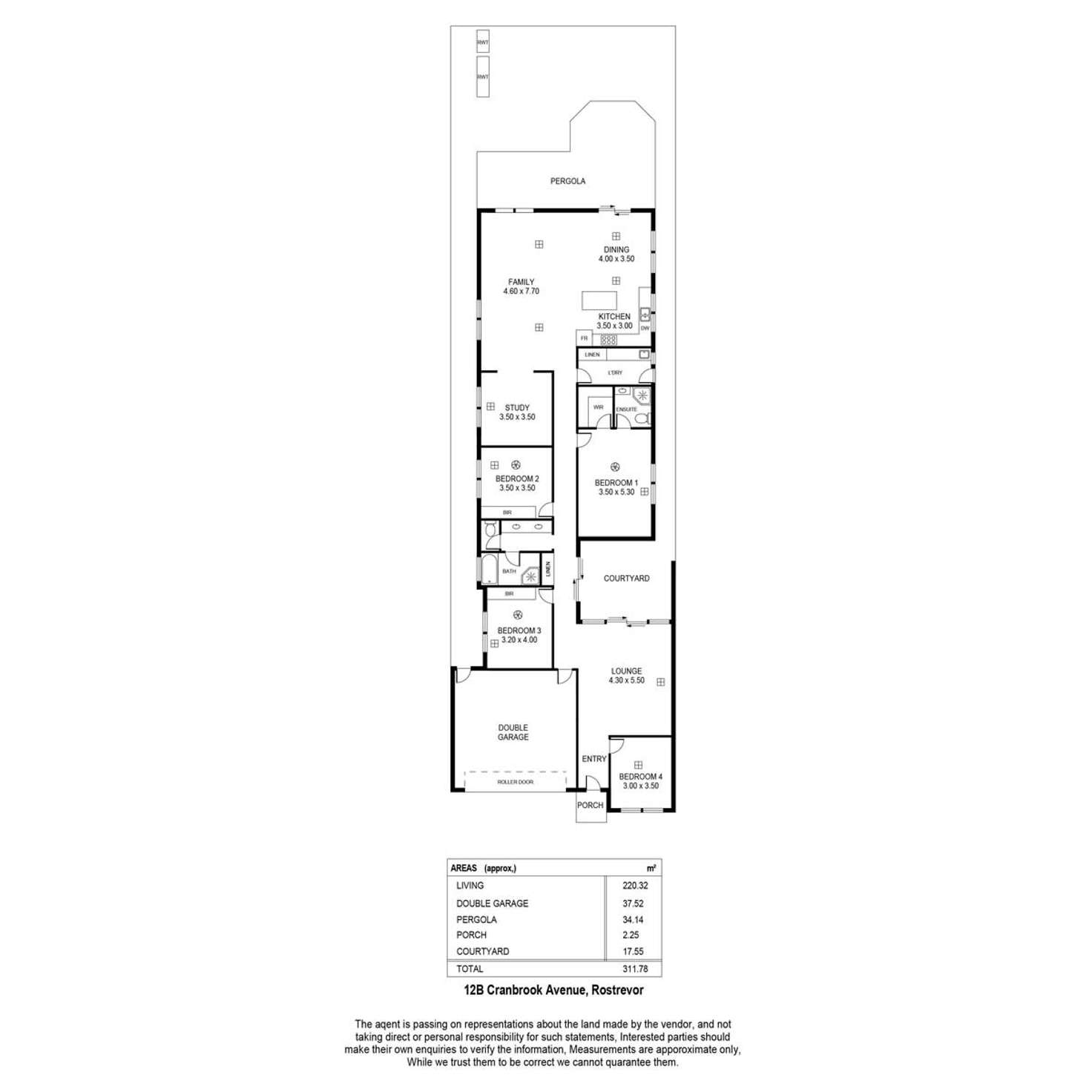 Floorplan of Homely house listing, 12b Cranbrook Avenue, Rostrevor SA 5073
