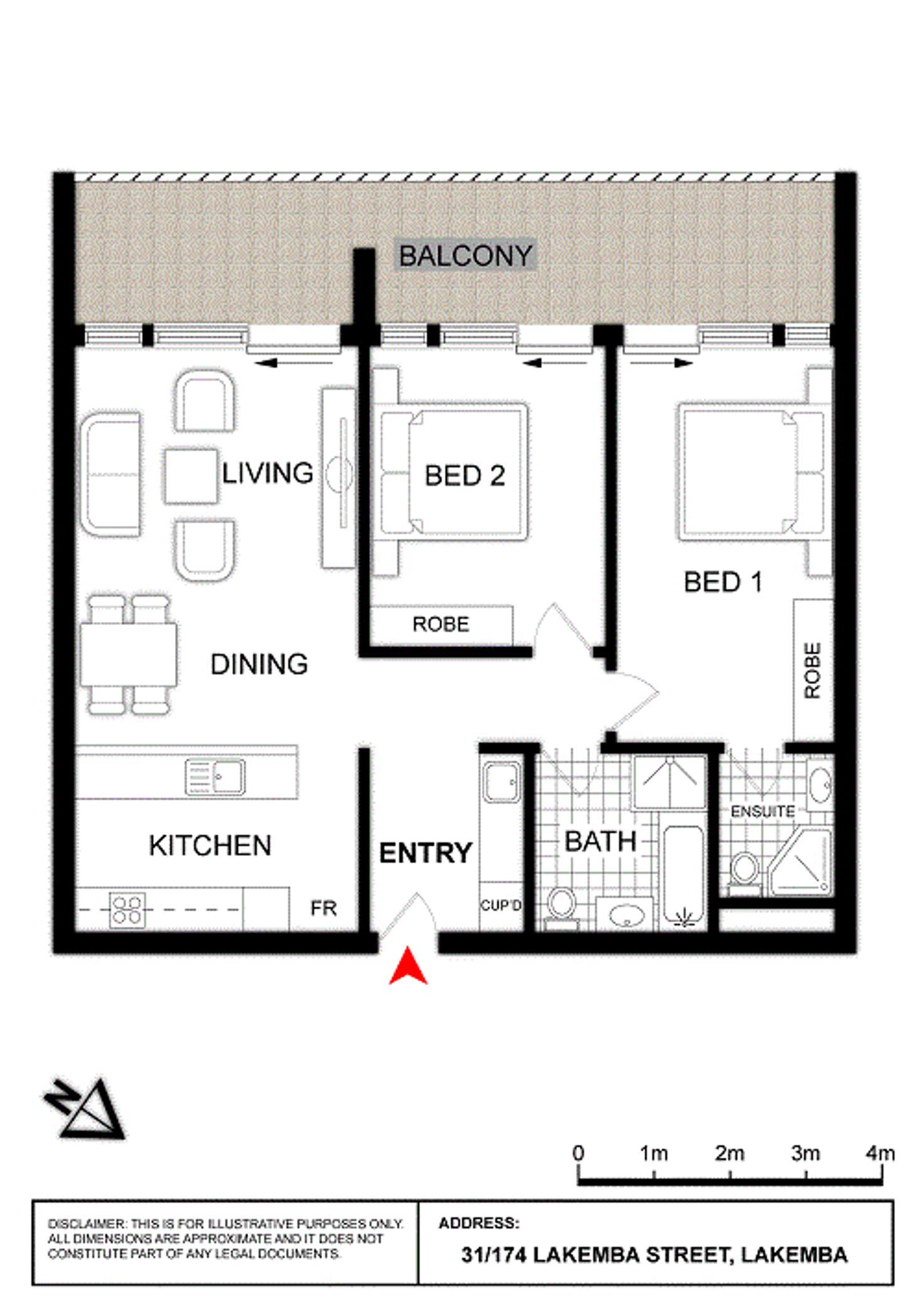 Floorplan of Homely apartment listing, Lot 31/2-2 Haldon Street, Lakemba NSW 2195