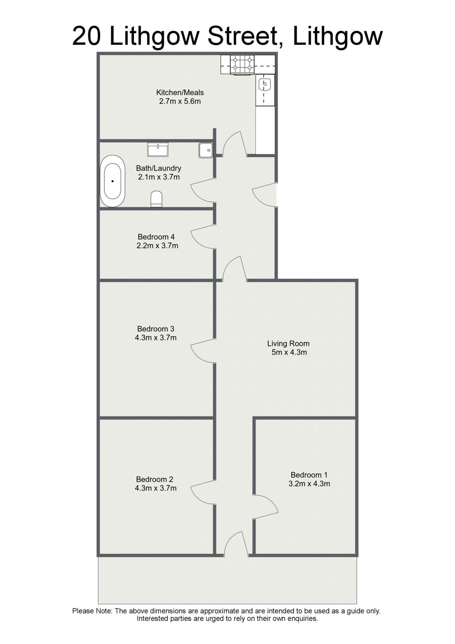 Floorplan of Homely house listing, 20 Lithgow Street, Lithgow NSW 2790