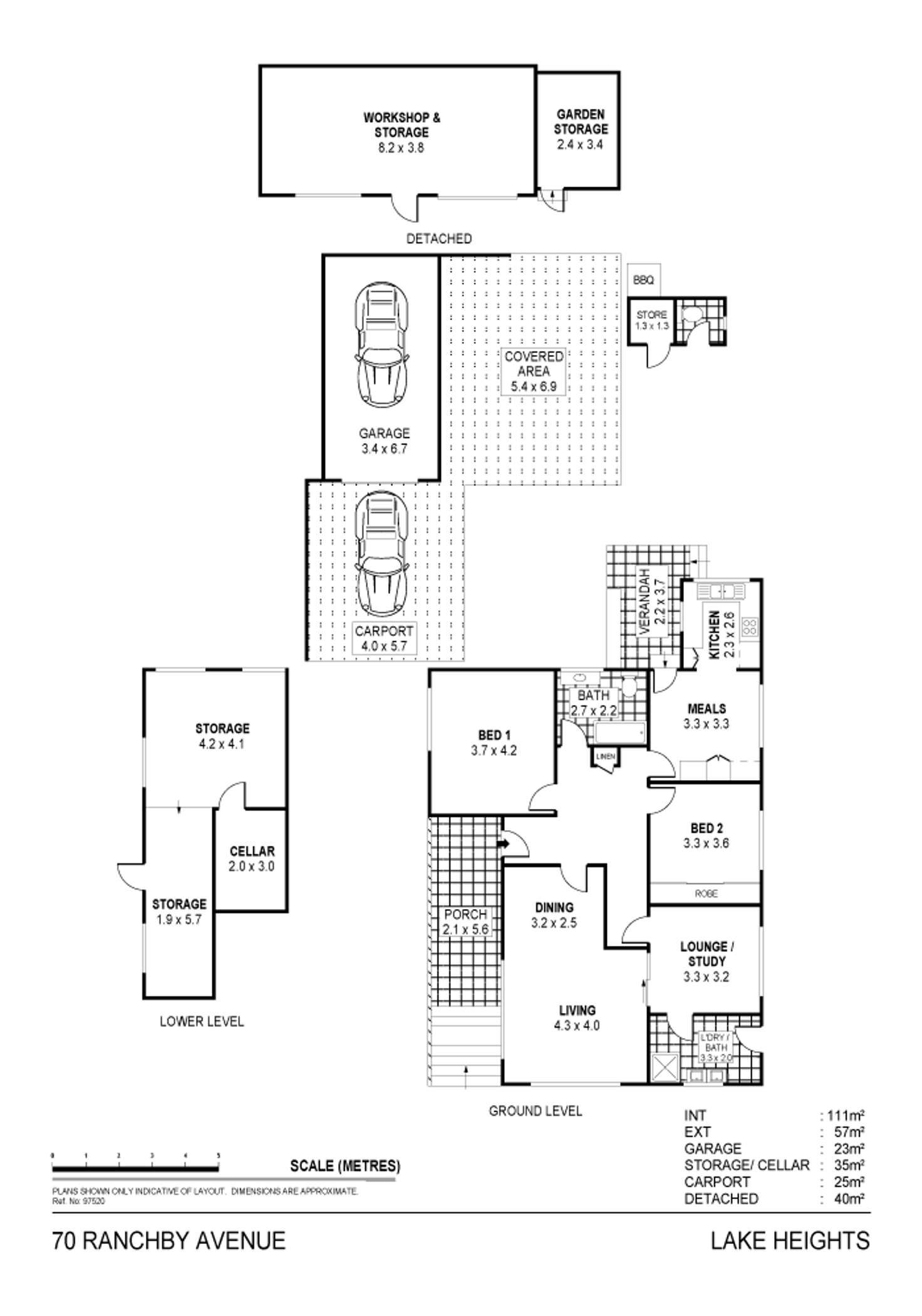 Floorplan of Homely house listing, 70 Ranchby Ave, Lake Heights NSW 2502