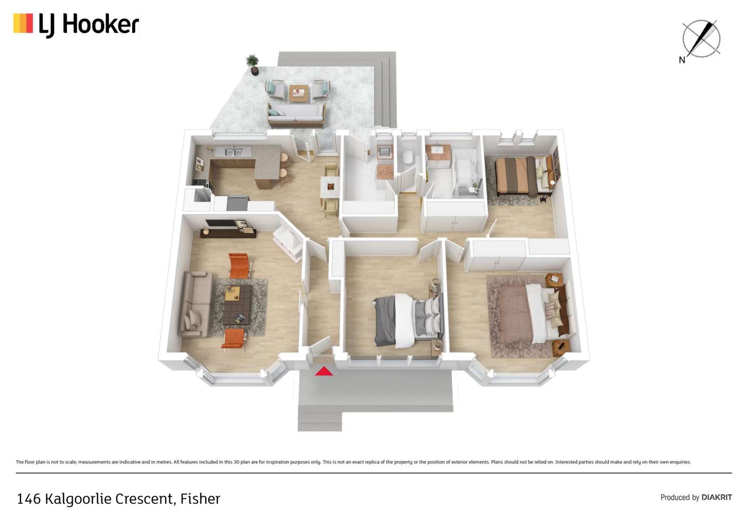 Floorplan of Homely house listing, 146 Kalgoorlie Crescent, Fisher ACT 2611