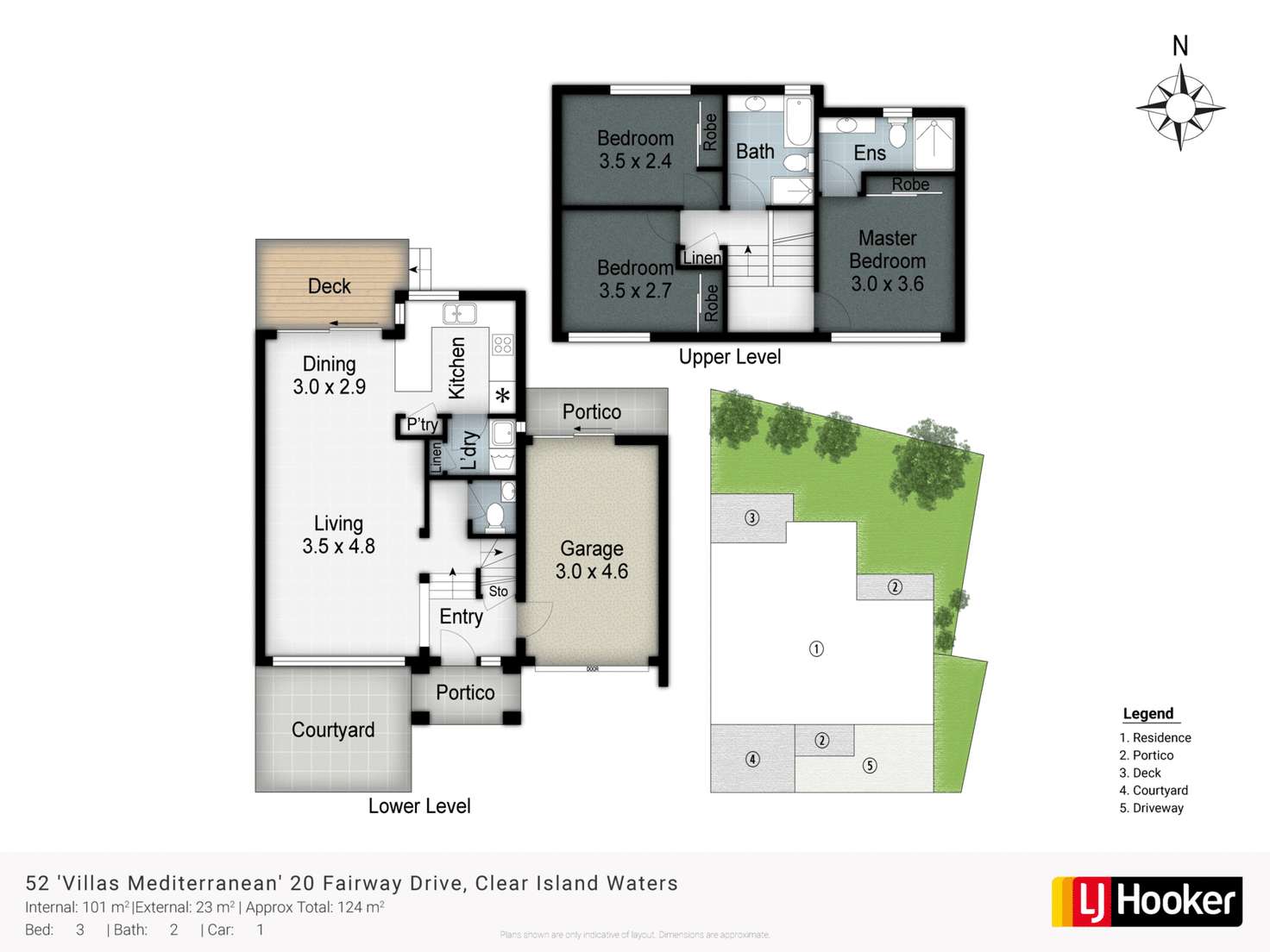 Floorplan of Homely townhouse listing, 52/20 Fairway Drive, Clear Island Waters QLD 4226