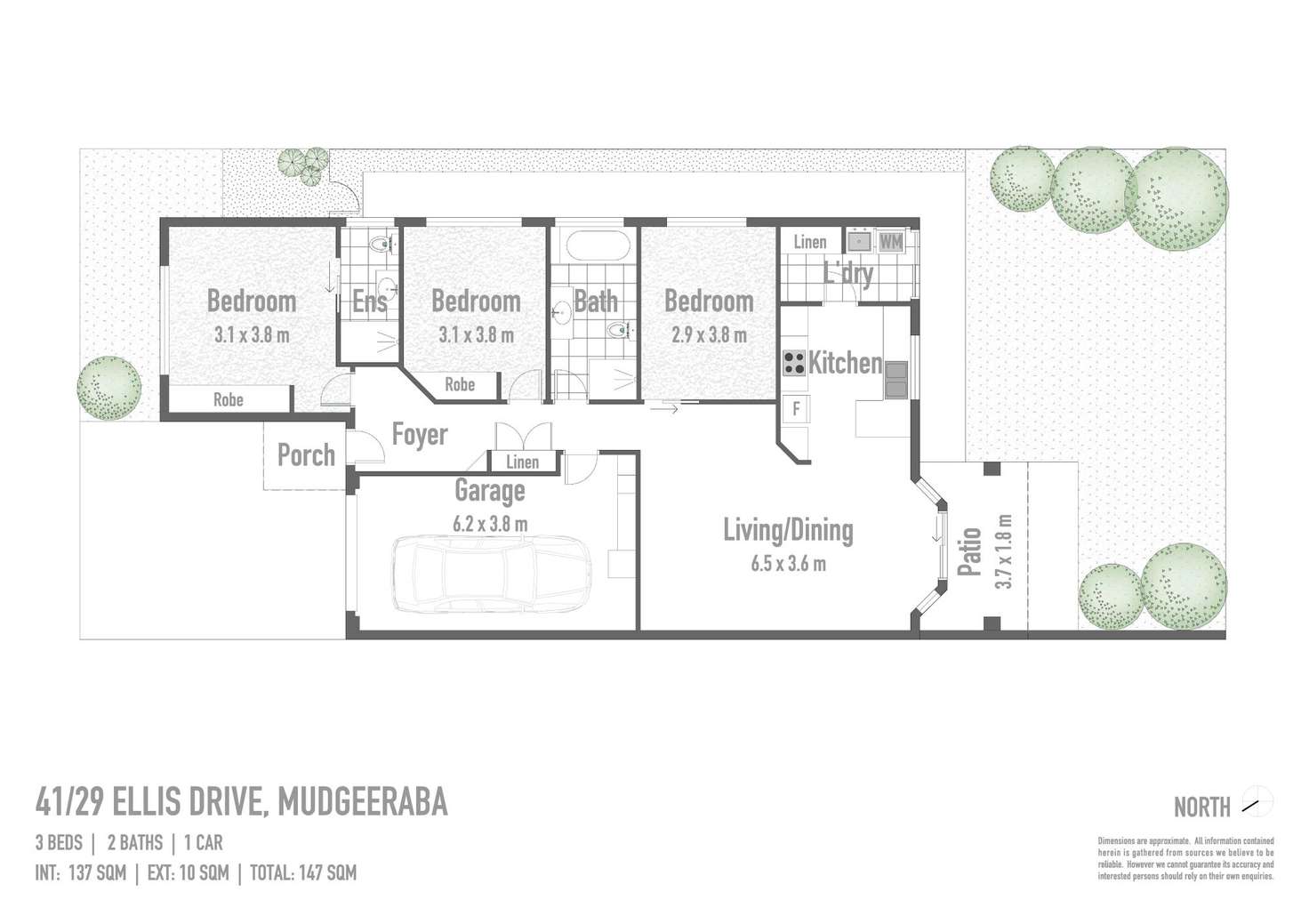 Floorplan of Homely semiDetached listing, 41/29 Ellis Drive, Mudgeeraba QLD 4213