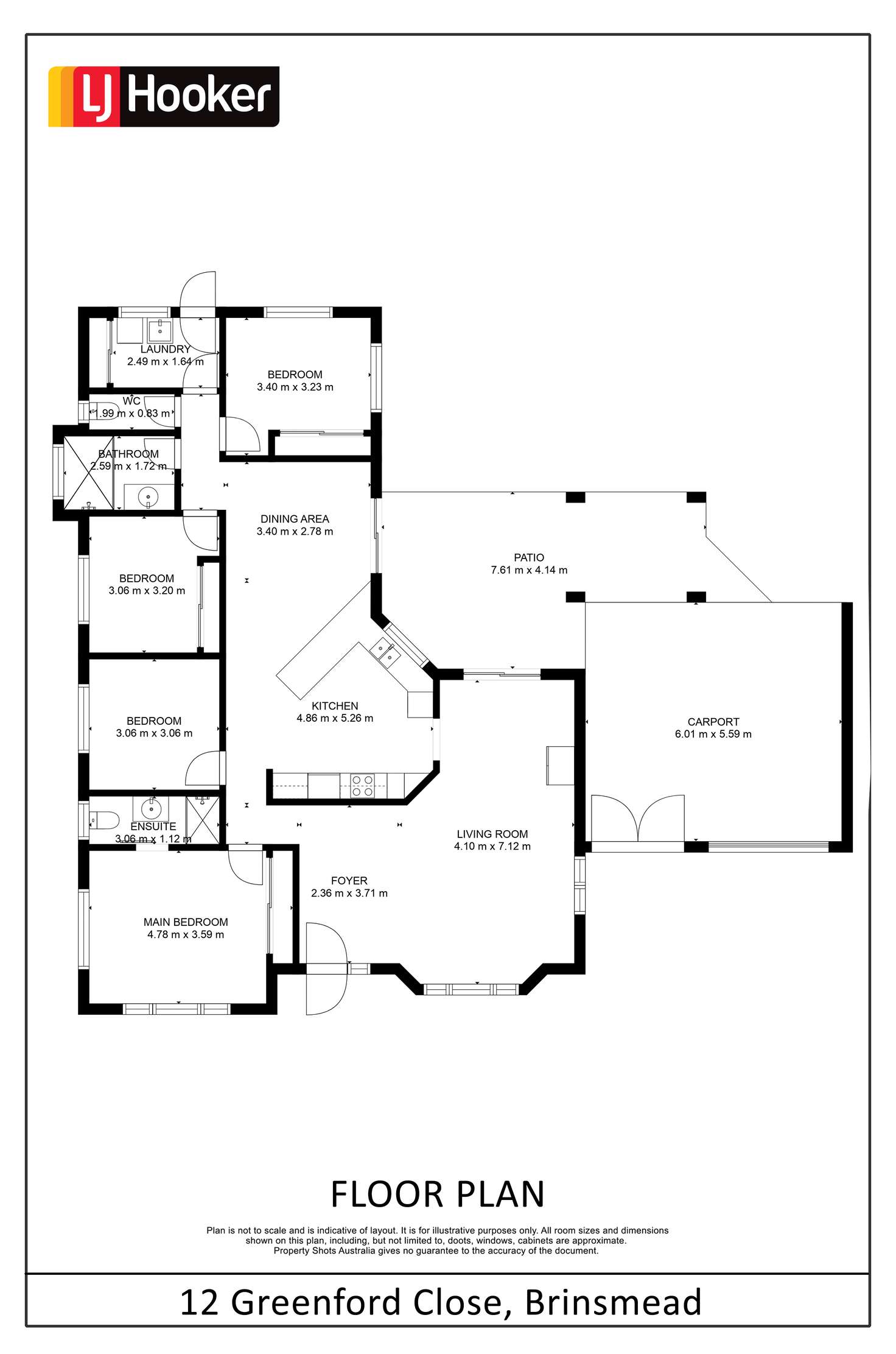 Floorplan of Homely house listing, 12 Greenford Close, Brinsmead QLD 4870