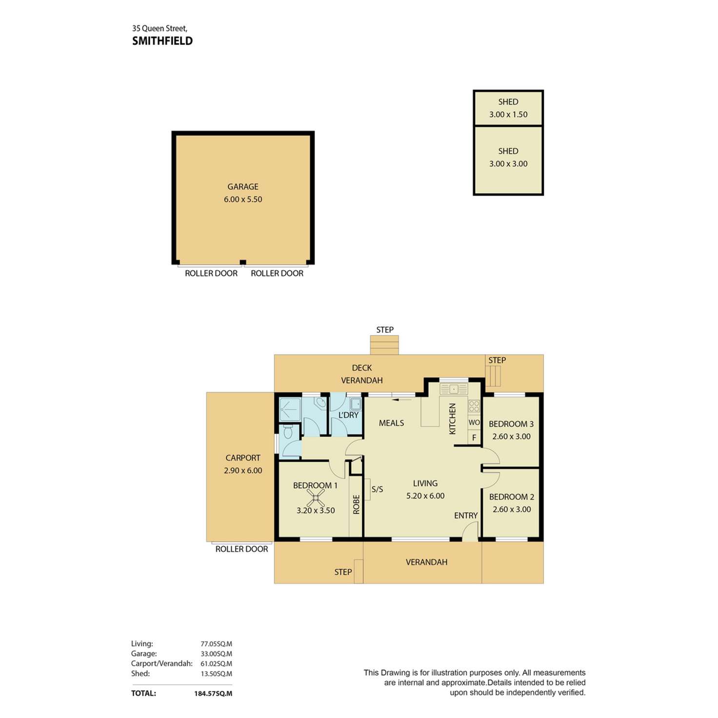 Floorplan of Homely house listing, 35 Queen Street, Smithfield SA 5114