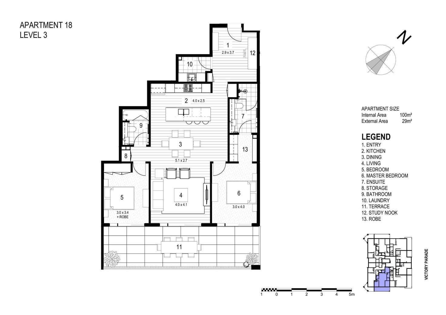 Floorplan of Homely apartment listing, 18/34-36 Victory Parade, Toronto NSW 2283