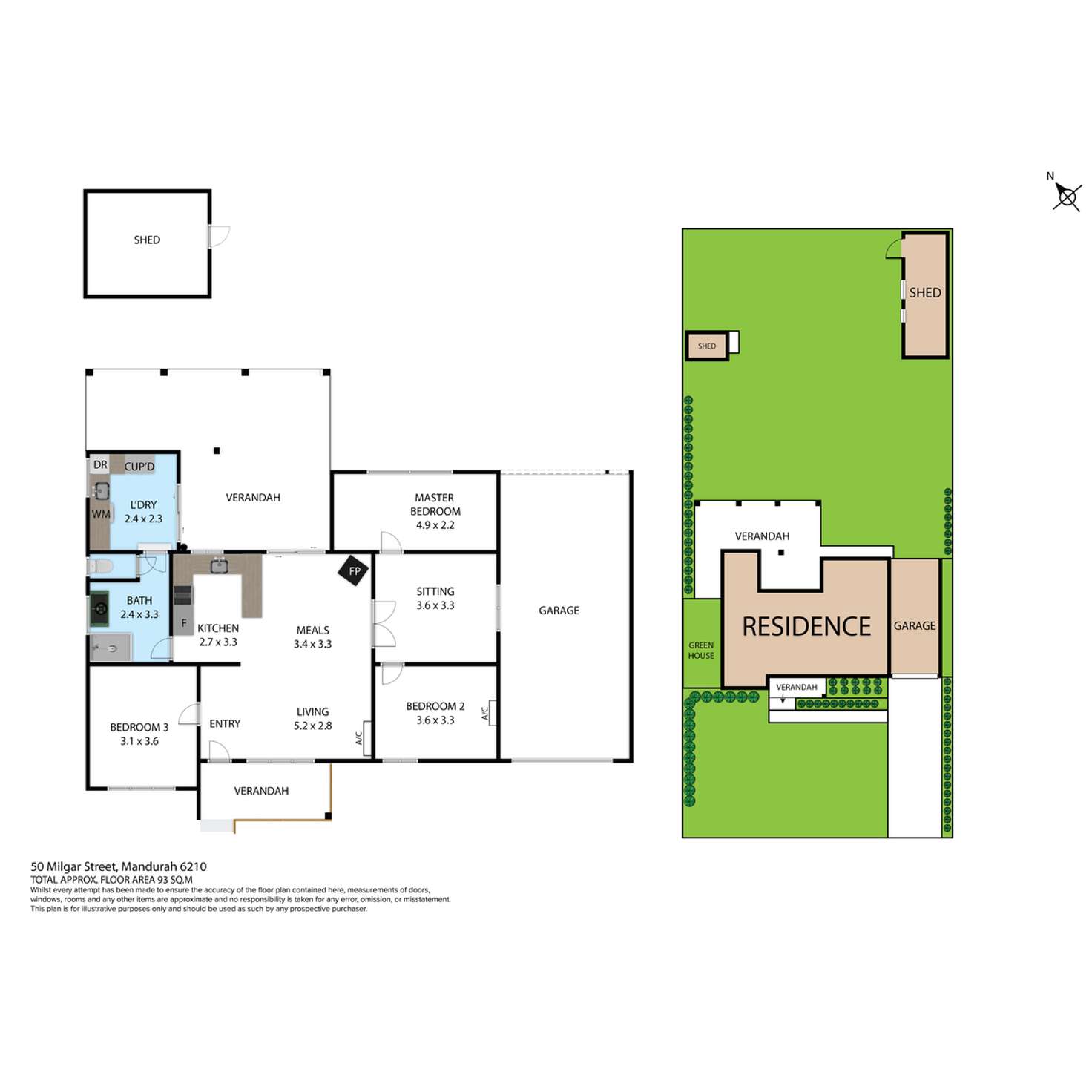 Floorplan of Homely house listing, 50 Milgar Street, Mandurah WA 6210