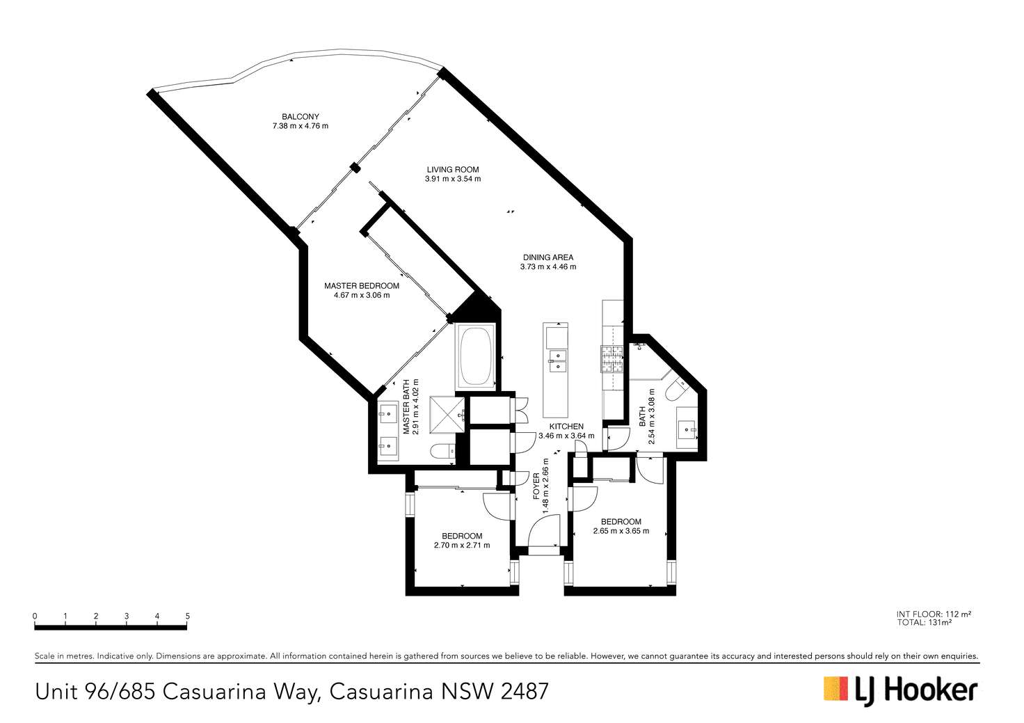Floorplan of Homely unit listing, 96/685 Casuarina Way, Casuarina NSW 2487