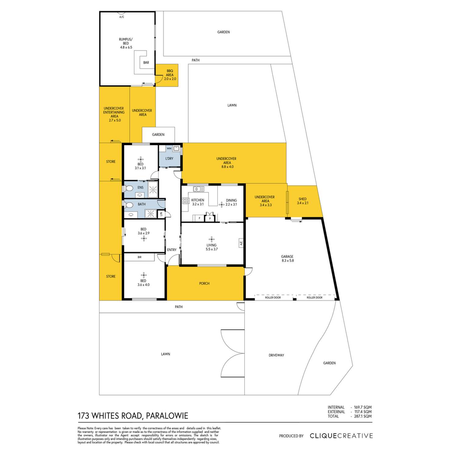 Floorplan of Homely house listing, 173 Whites Road, Paralowie SA 5108