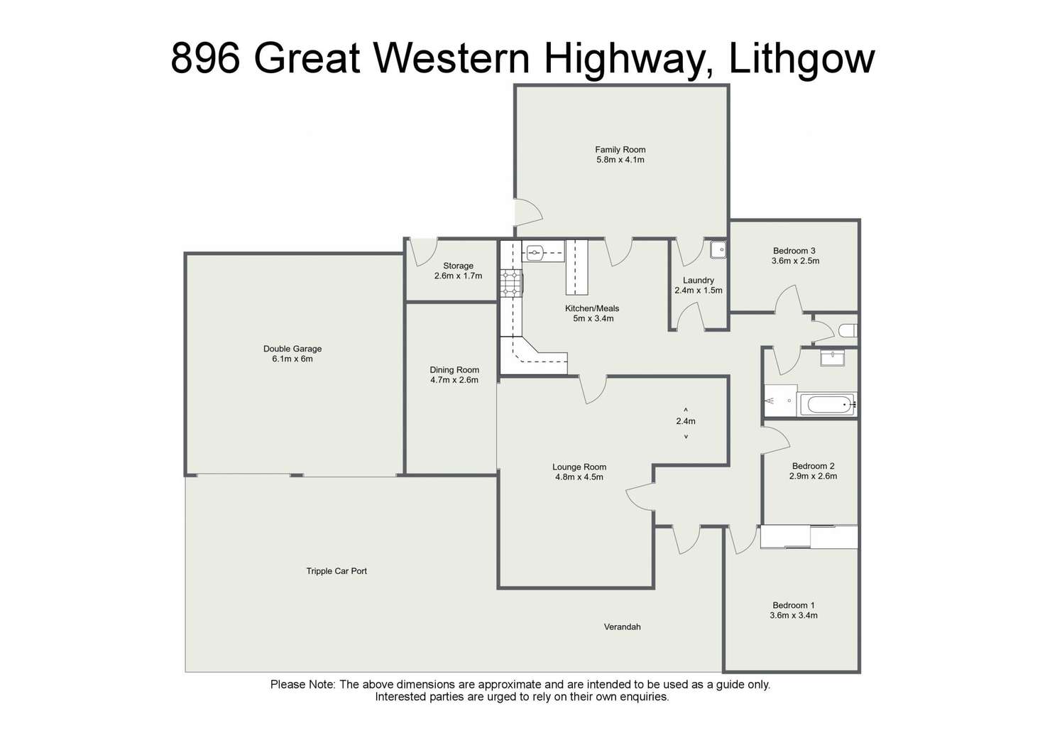 Floorplan of Homely house listing, 896 Great Western Highway, Lithgow NSW 2790