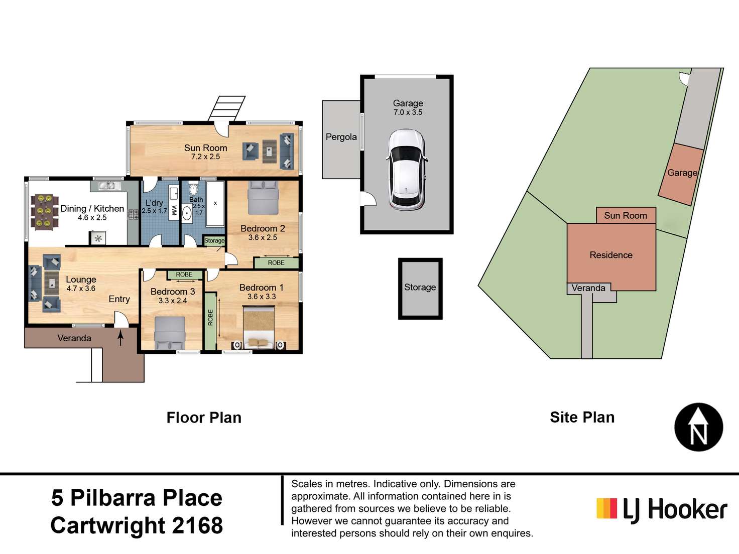 Floorplan of Homely house listing, 5 Pilbarra Place, Cartwright NSW 2168